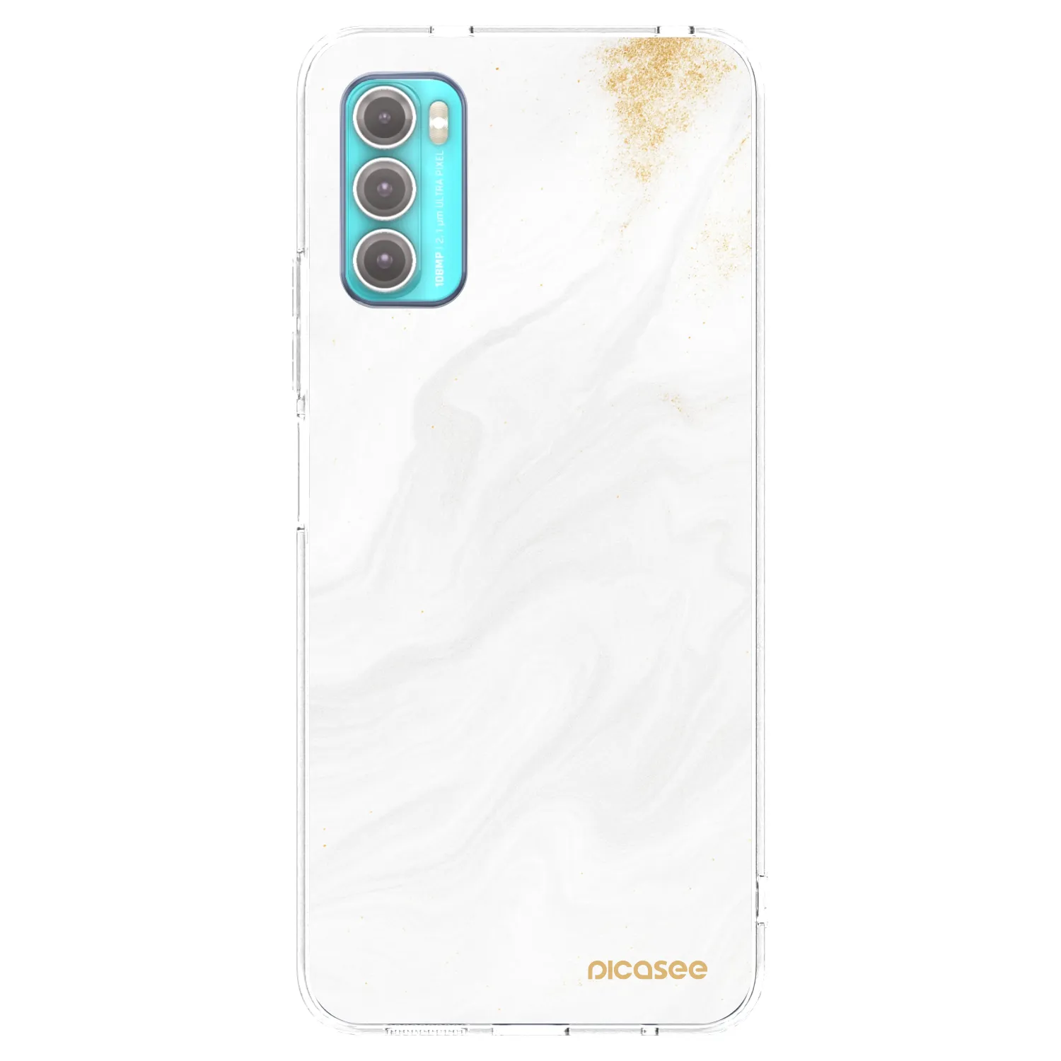 Picasee silikonowe przeźroczyste etui na Motorola Moto G60 - White