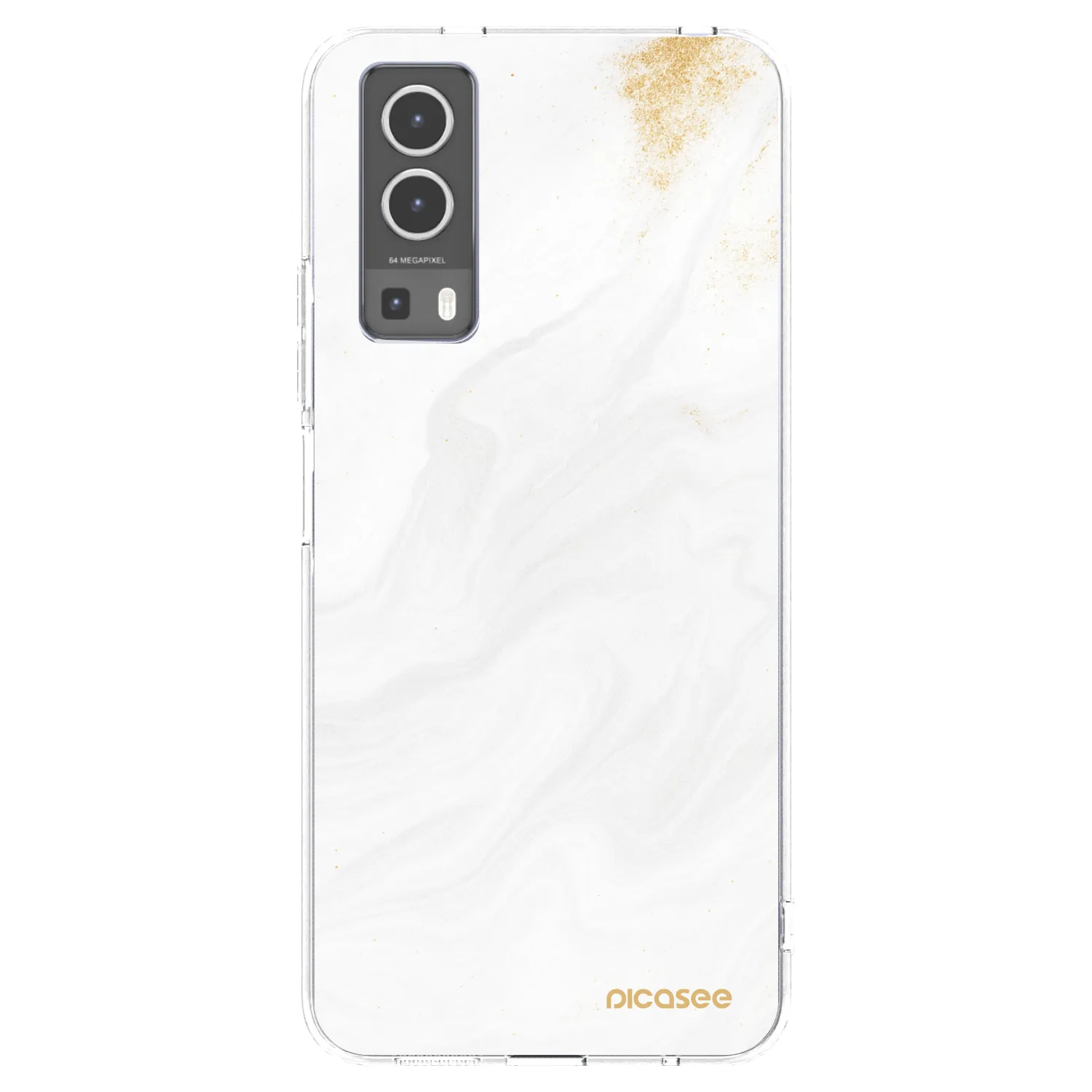 Picasee silikonowe przeźroczyste etui na Vivo Y72 5G - White