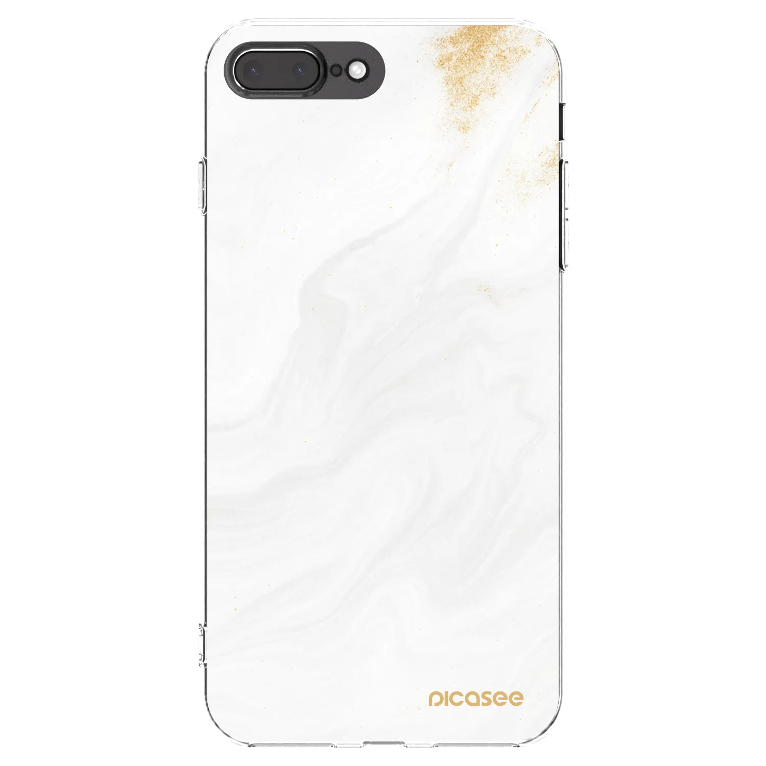 Picasee silikonowe przeźroczyste etui na Apple iPhone 7 Plus - White