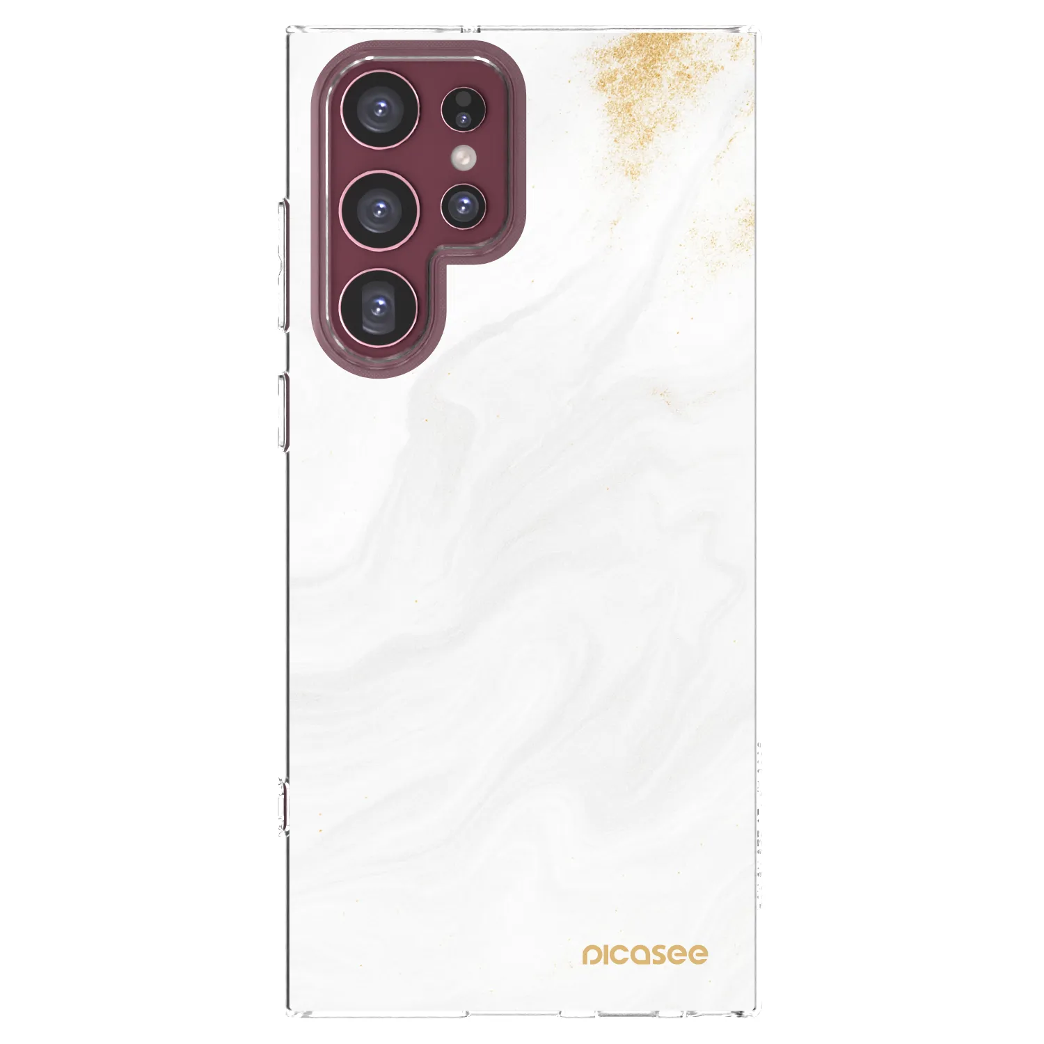 Picasee silikonowe przeźroczyste etui na Samsung Galaxy S22 Ultra 5G - White