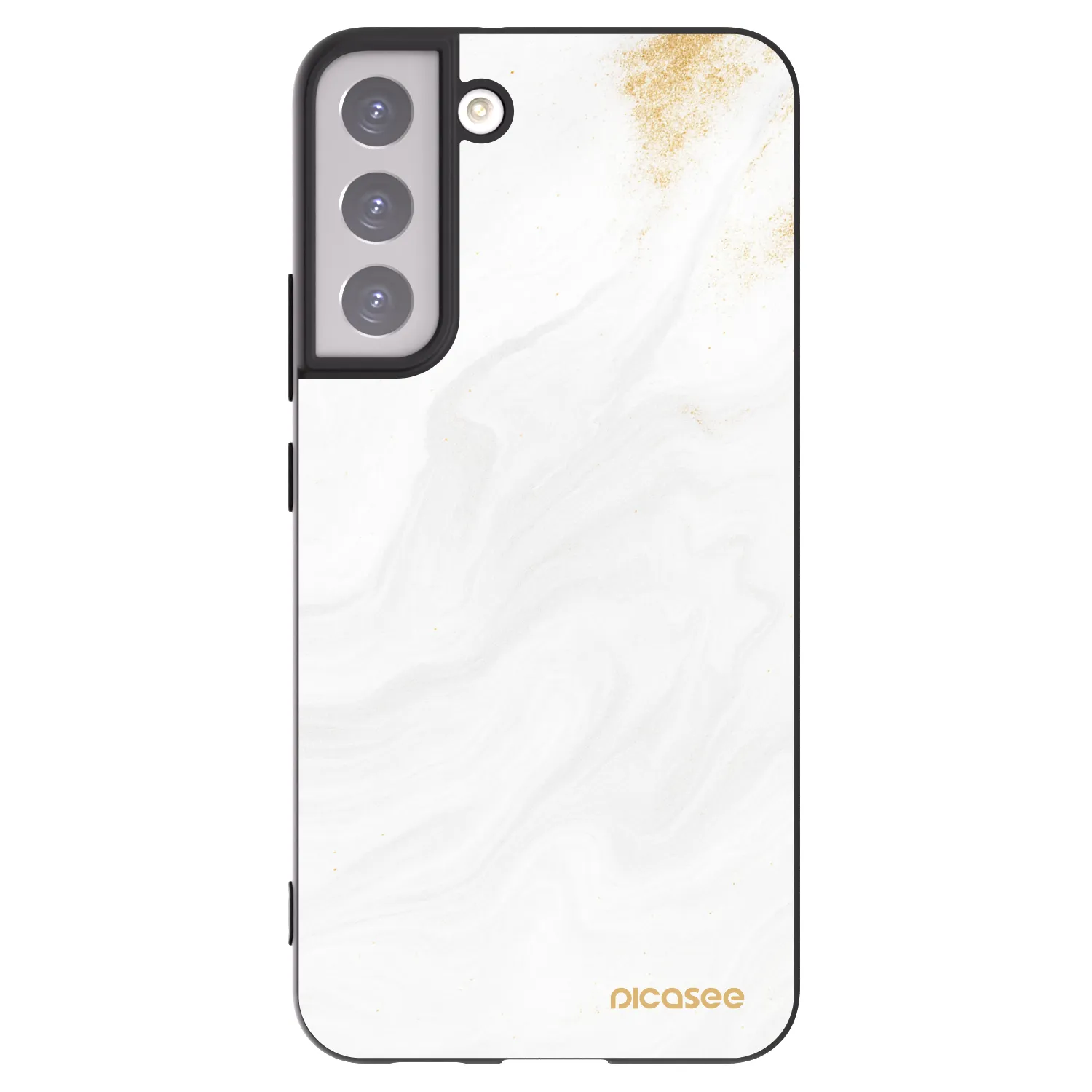 Picasee silikonowe czarne etui na Samsung Galaxy S22+ 5G - White