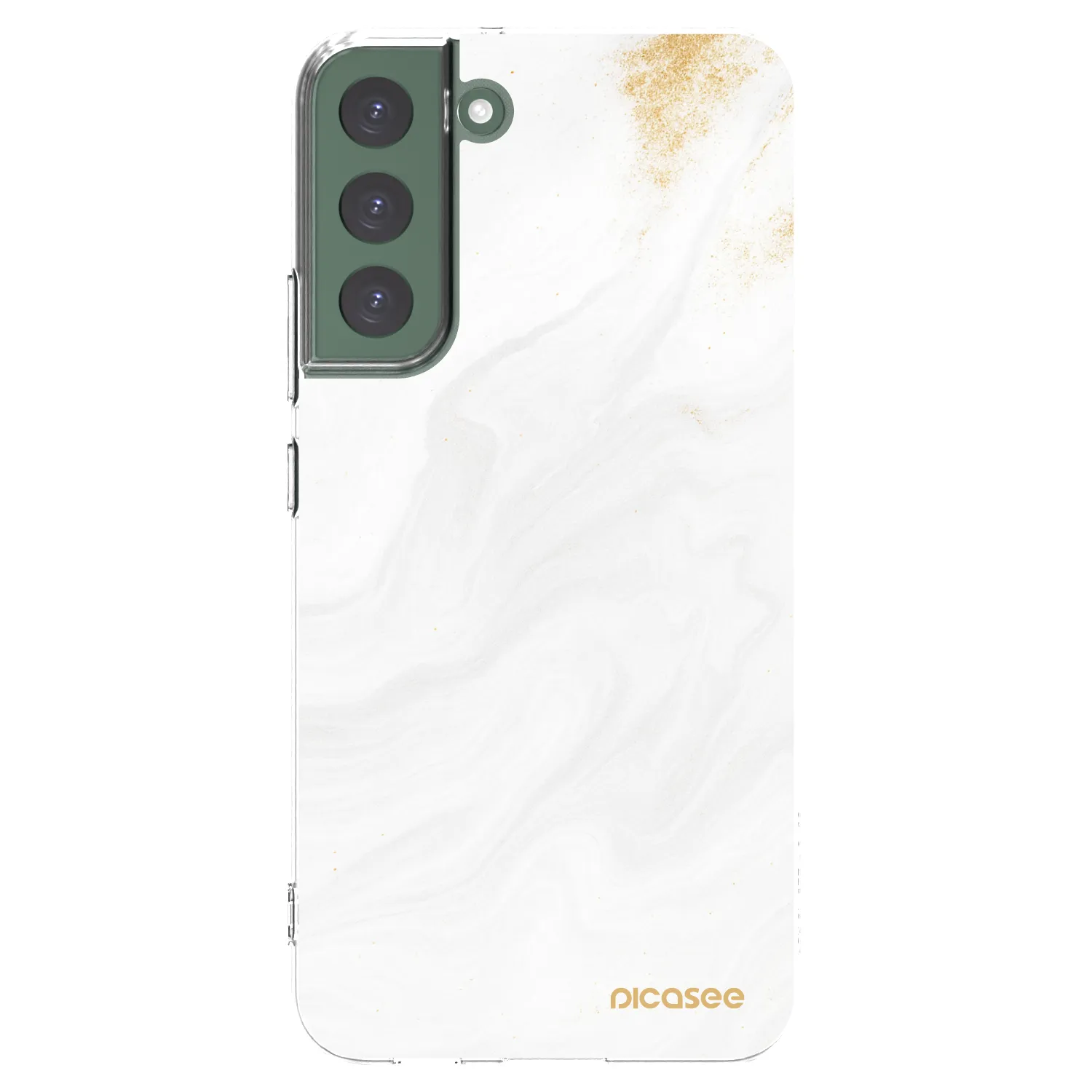Picasee silikonowe przeźroczyste etui na Samsung Galaxy S22+ 5G - White