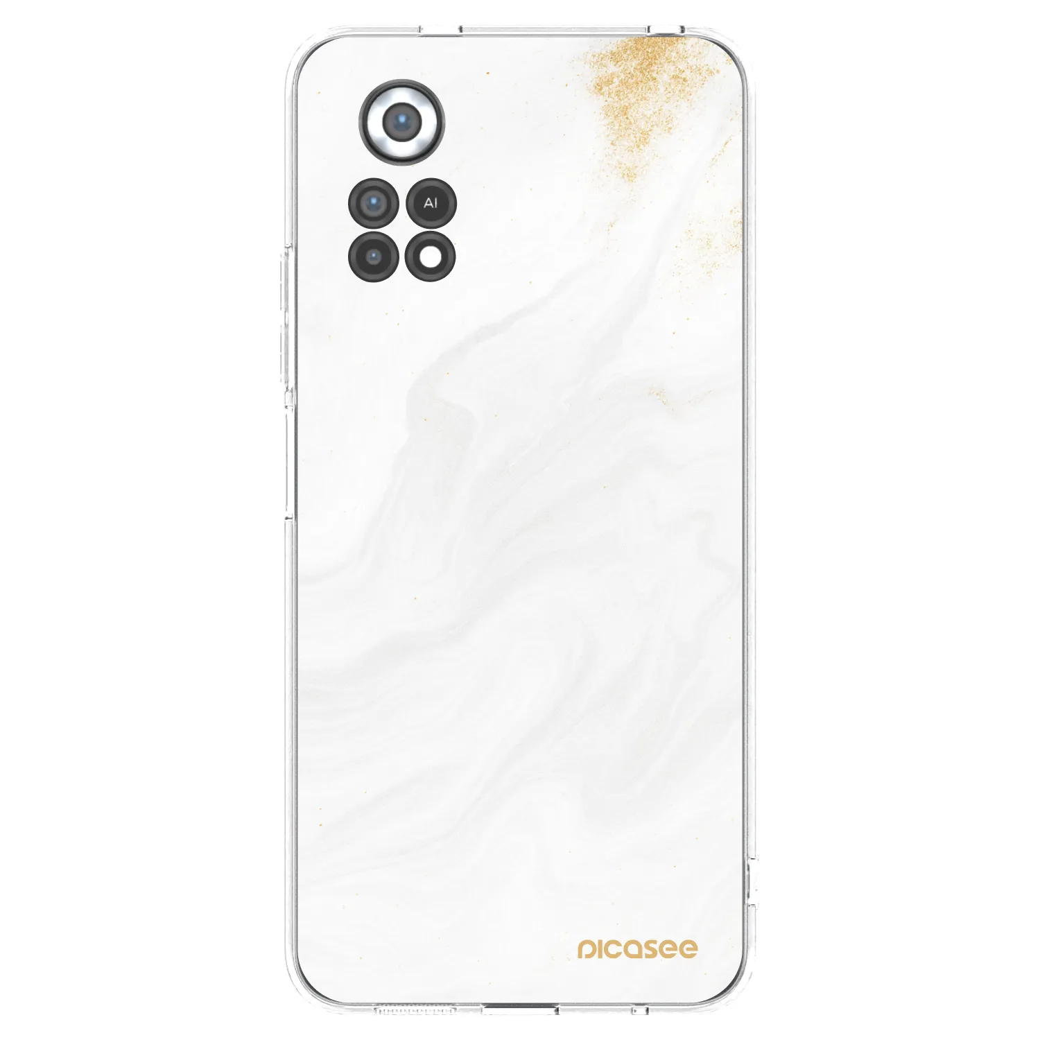 Picasee silikonowe przeźroczyste etui na Xiaomi Poco X4 Pro 5G - White