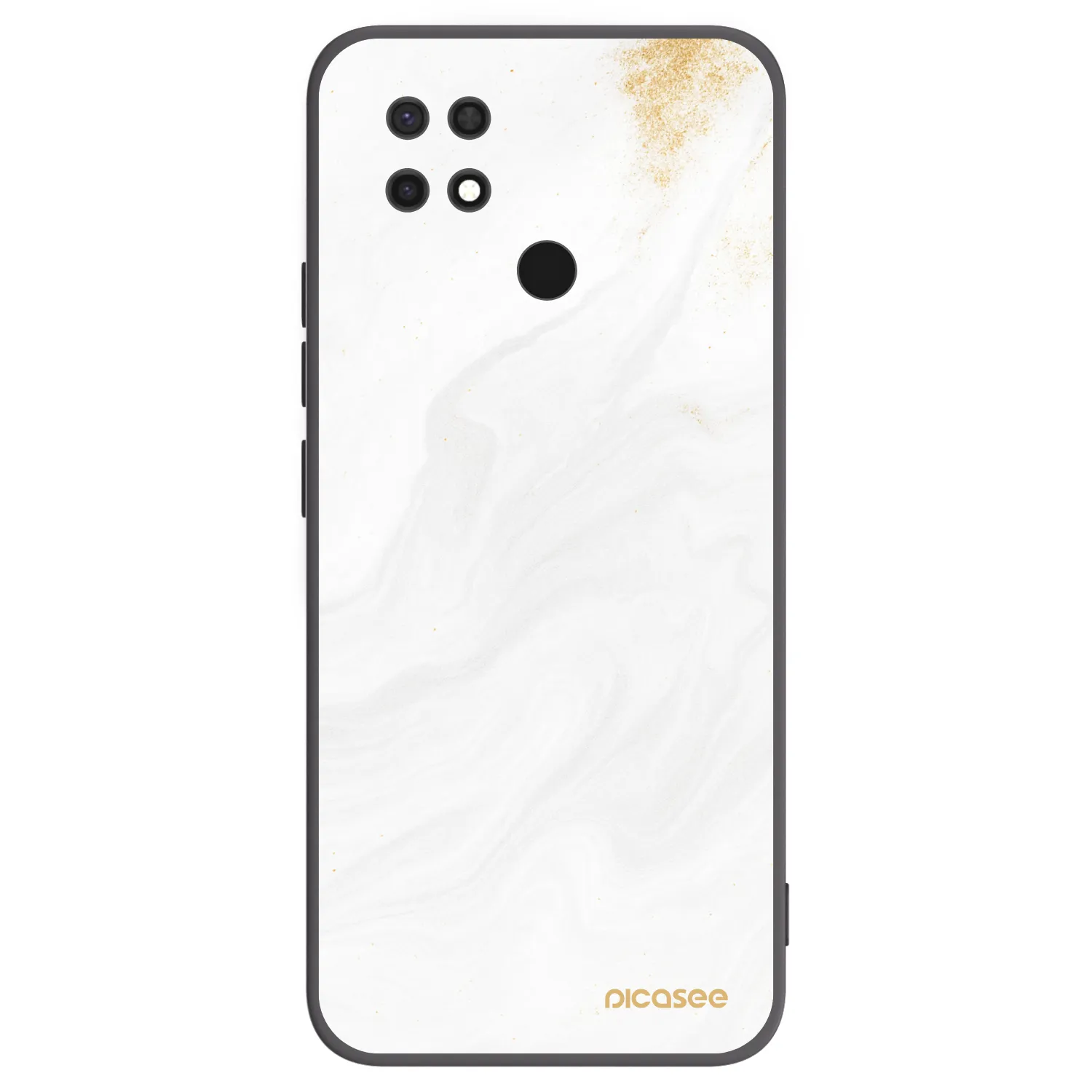 Picasee silikonowe czarne etui na Xiaomi Redmi 10C - White
