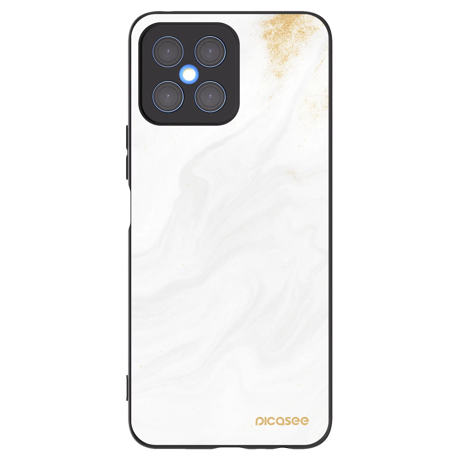 Picasee silikonowe czarne etui na Honor X8 4G - White
