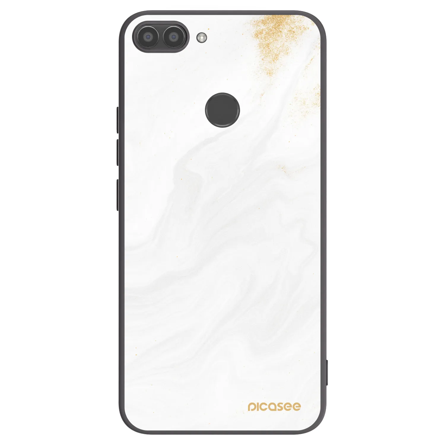 Picasee silikonowe czarne etui na Huawei P Smart - White