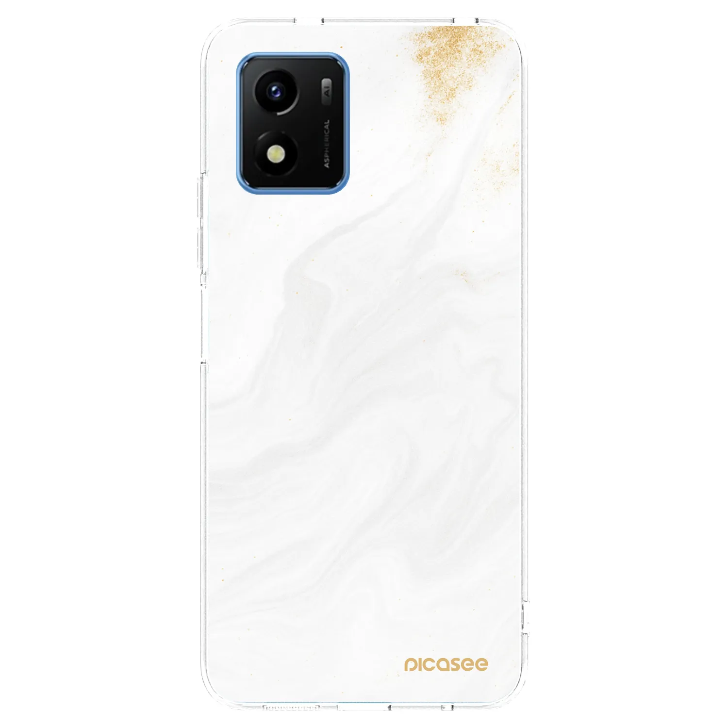 Picasee silikonowe przeźroczyste etui na Vivo Y01 - White