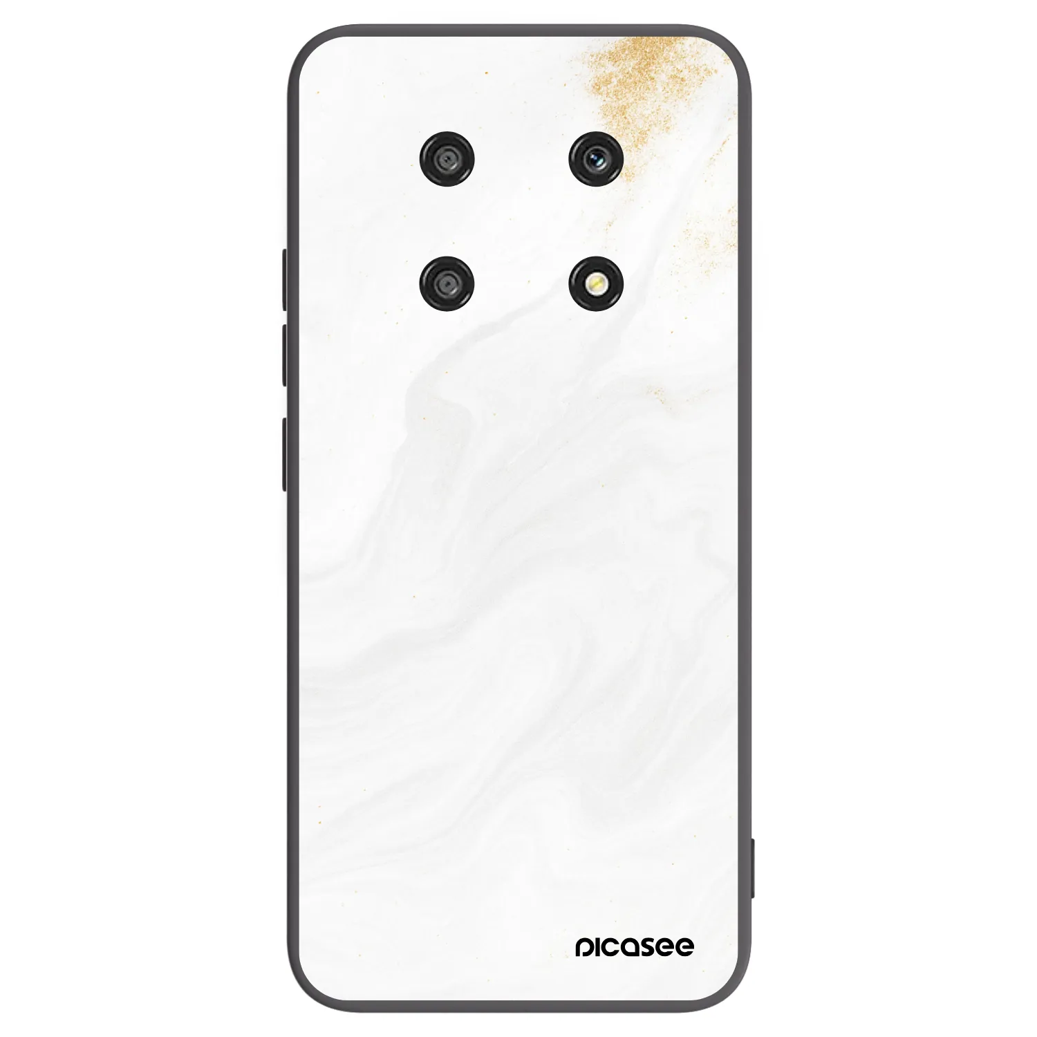 Picasee silikonowe czarne etui na Honor Magic4 Lite 5G - White