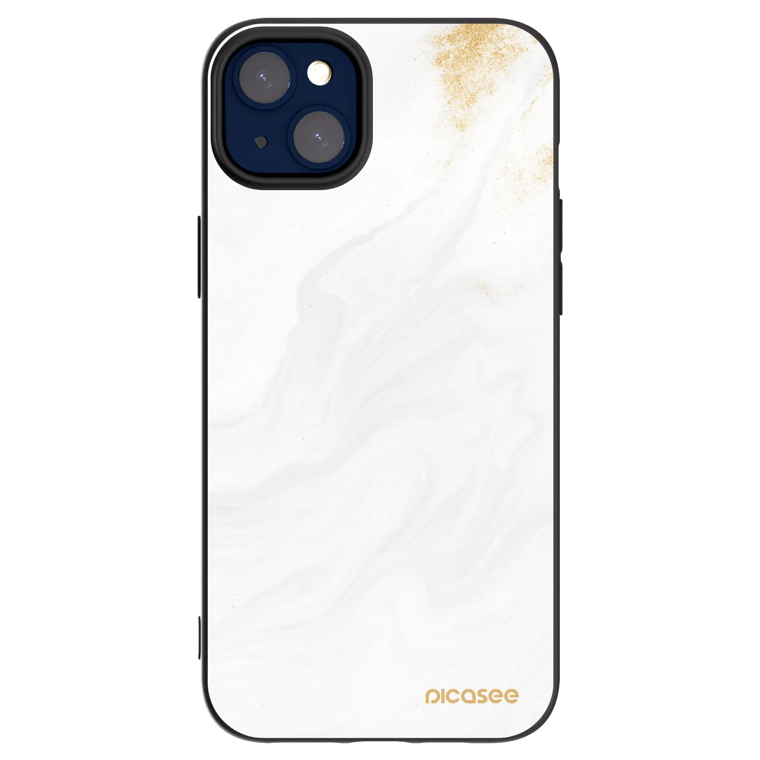 Picasee silikonowe czarne etui na Apple iPhone 14 Plus - White