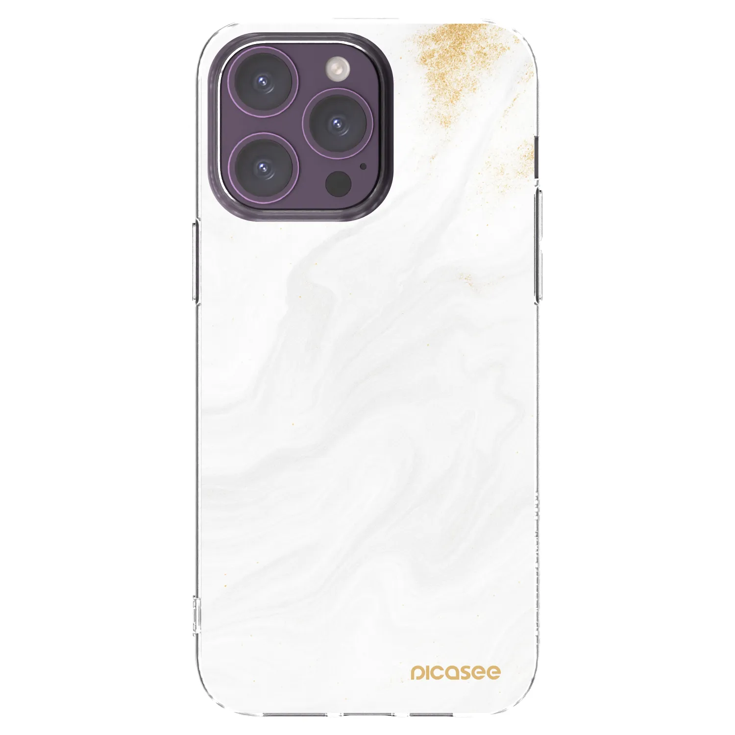 Picasee silikonowe przeźroczyste etui na Apple iPhone 14 Pro Max - White