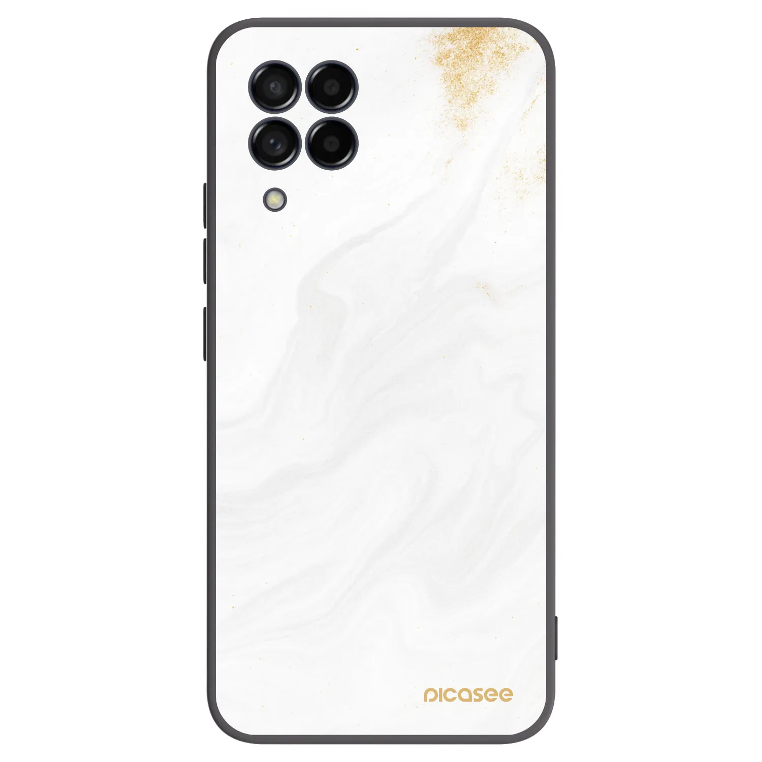 Picasee silikonowe czarne etui na Samsung Galaxy M53 5G - White