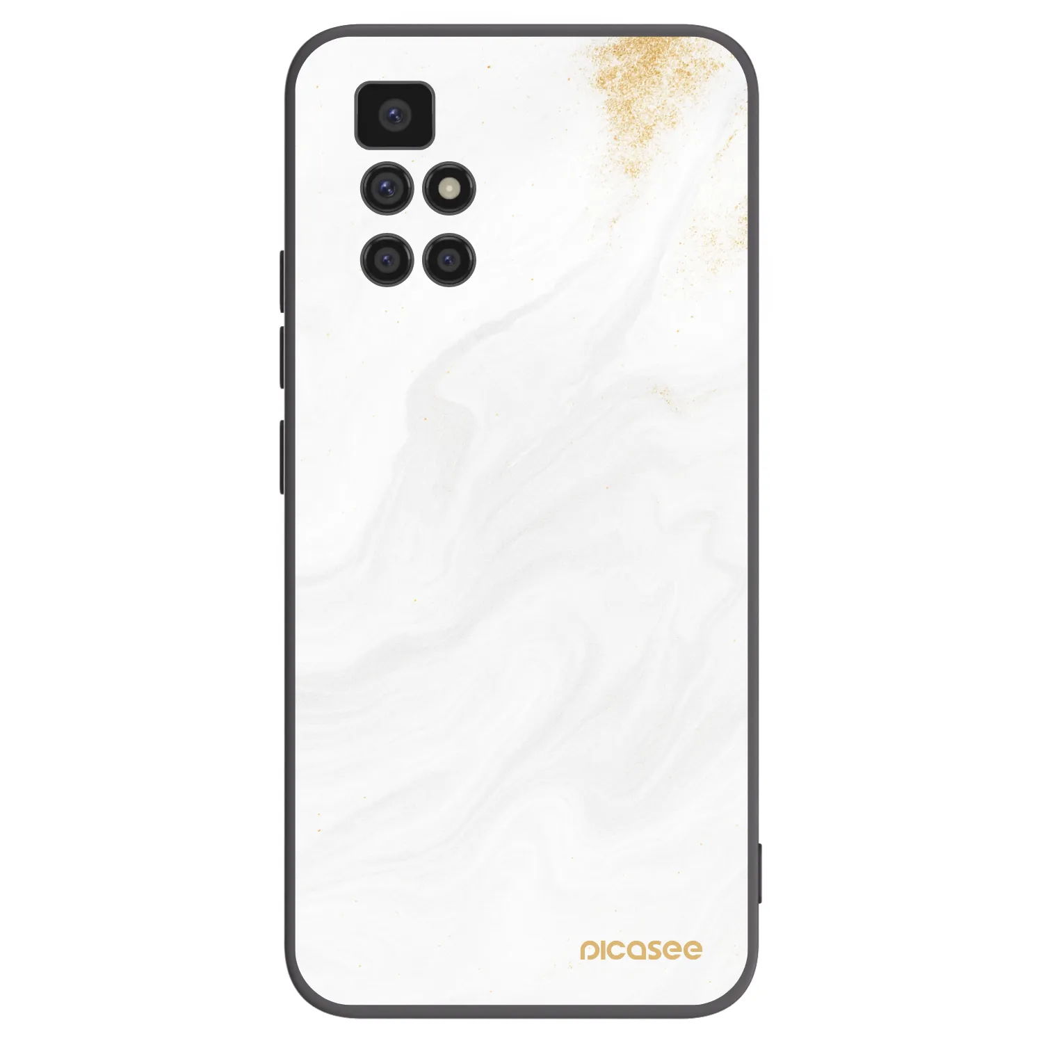 Picasee silikonowe czarne etui na Xiaomi Redmi 10 (2022) - White