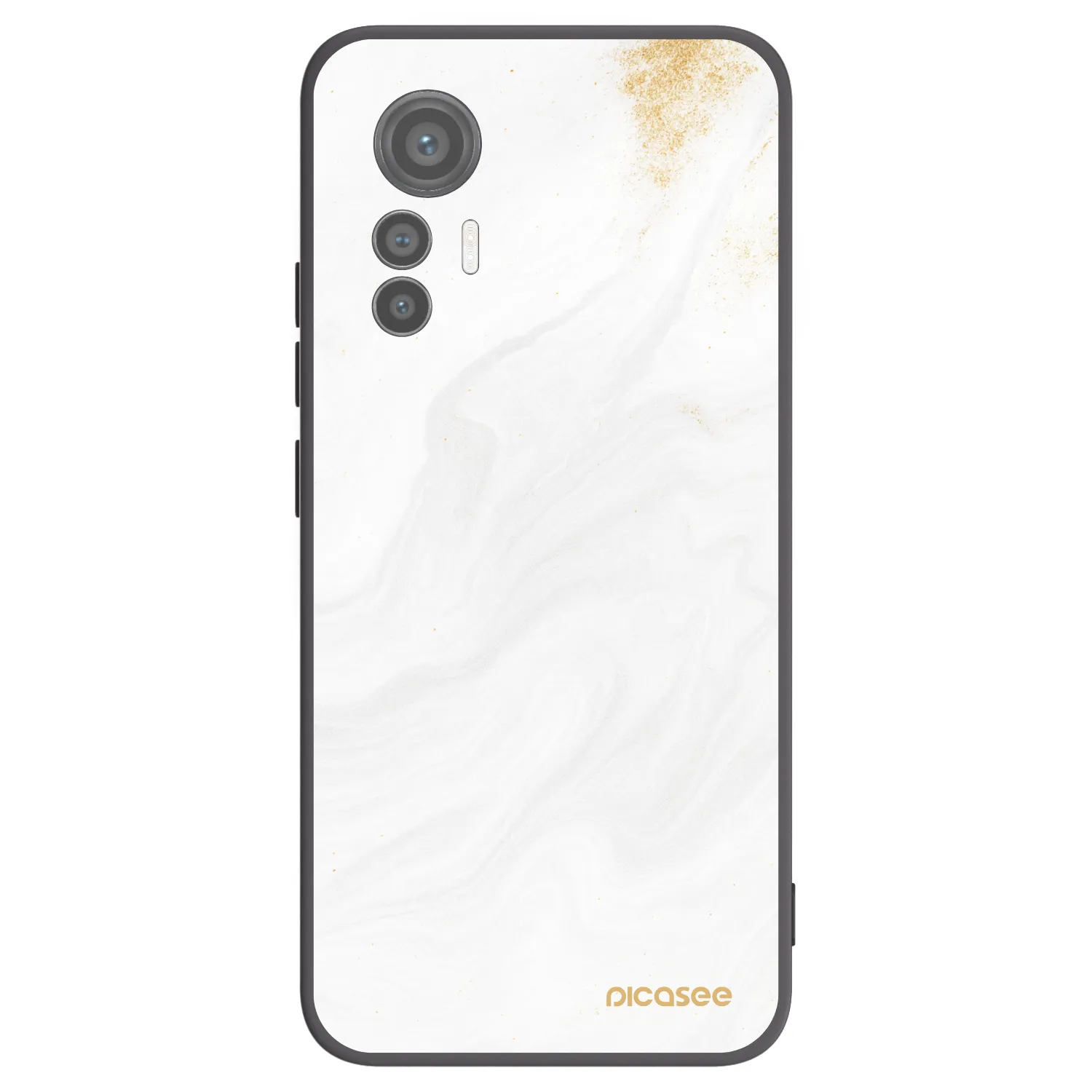 Picasee silikonowe czarne etui na Xiaomi 12 Lite - White