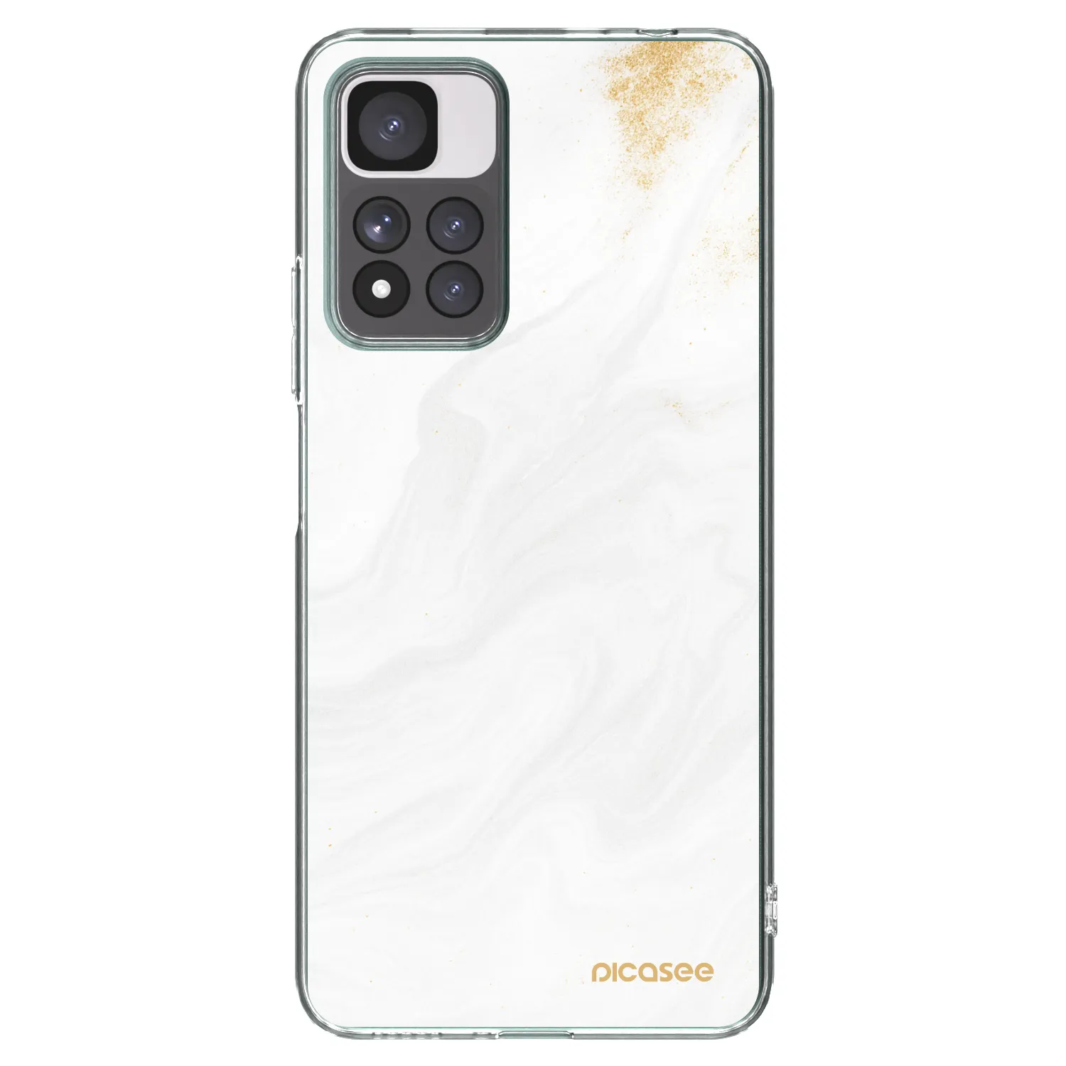 Picasee silikonowe przeźroczyste etui na Xiaomi Redmi Note 11 Pro+ 5G - White