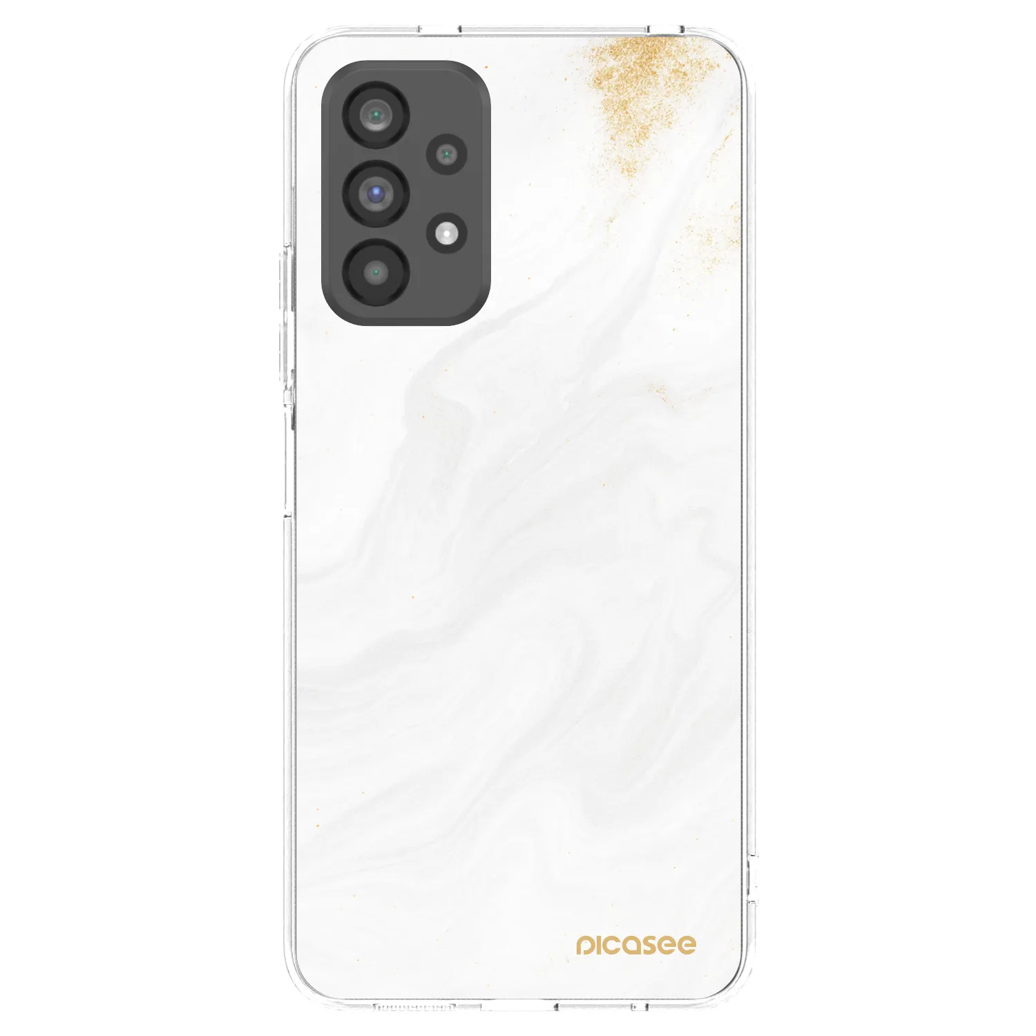 Picasee silikonowe przeźroczyste etui na Samsung Galaxy A73 5G - White