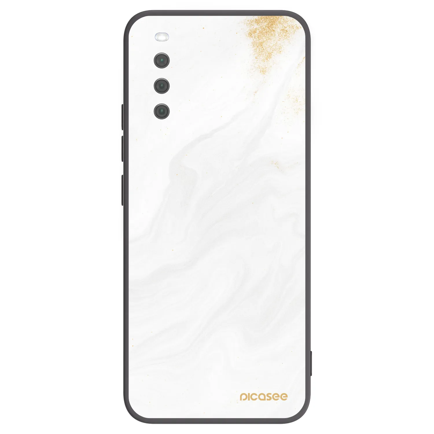 Picasee silikonowe czarne etui na Sony Xperia 10 III - White