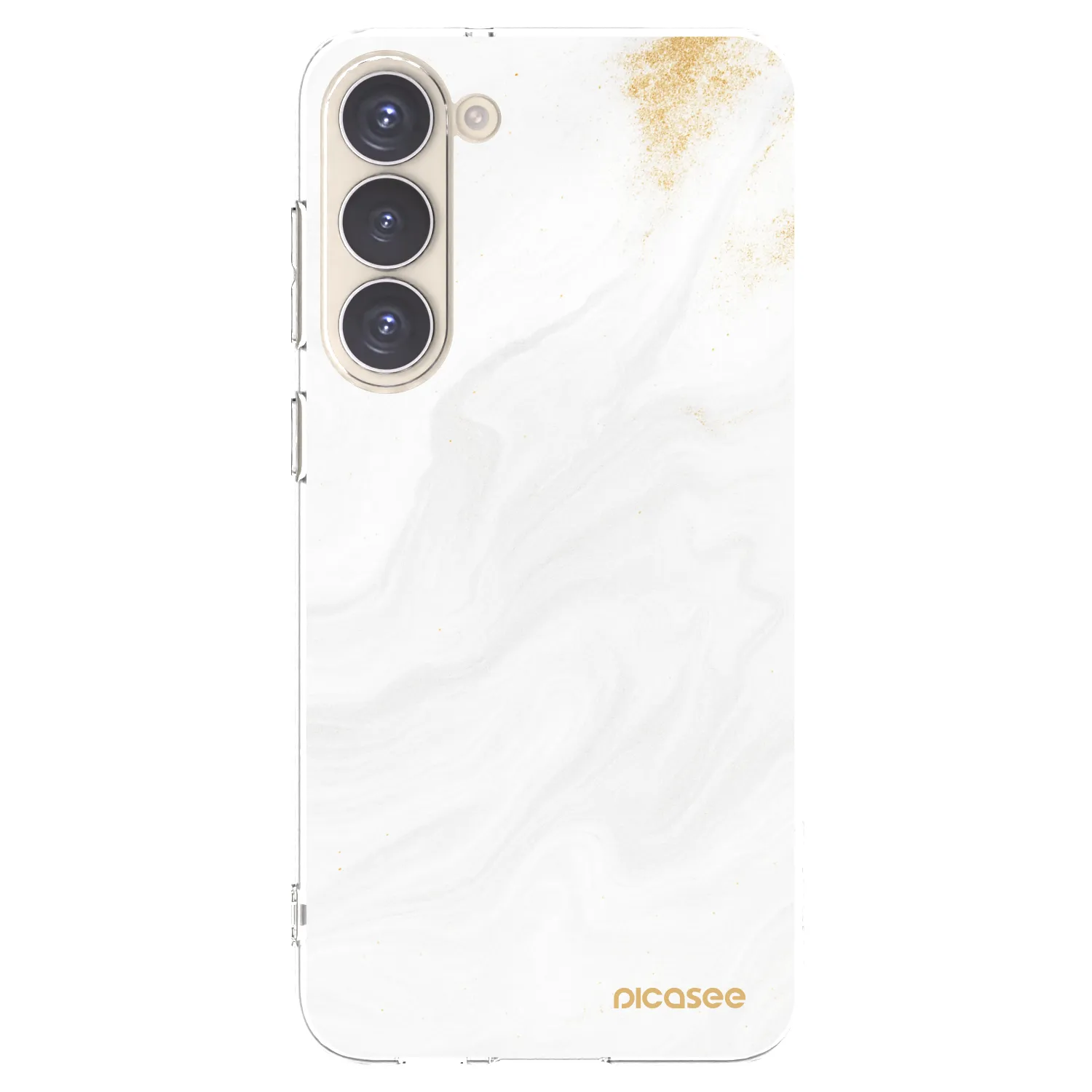 Picasee silikonowe przeźroczyste etui na Samsung Galaxy S23+ 5G - White