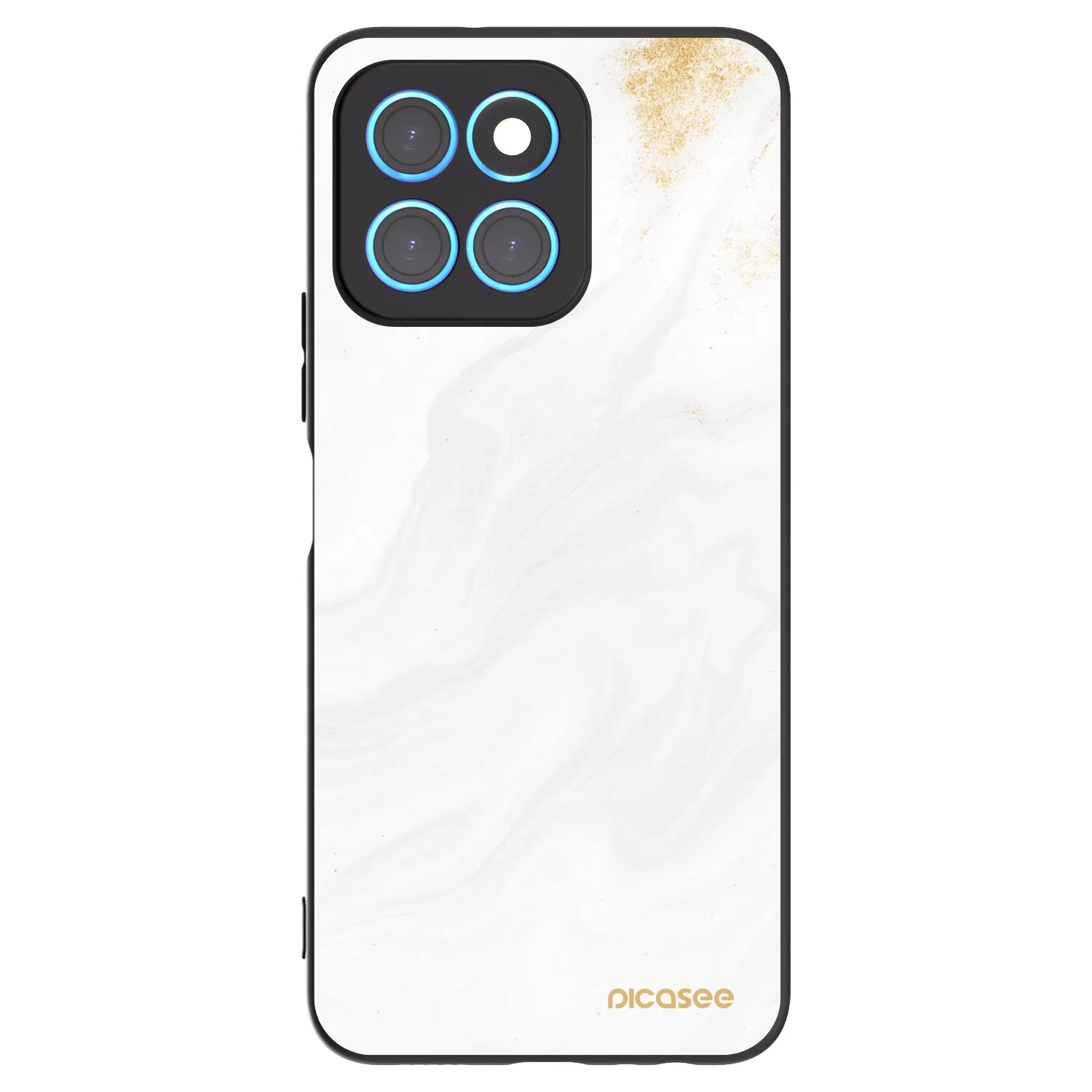Picasee silikonowe czarne etui na Honor X6 - White