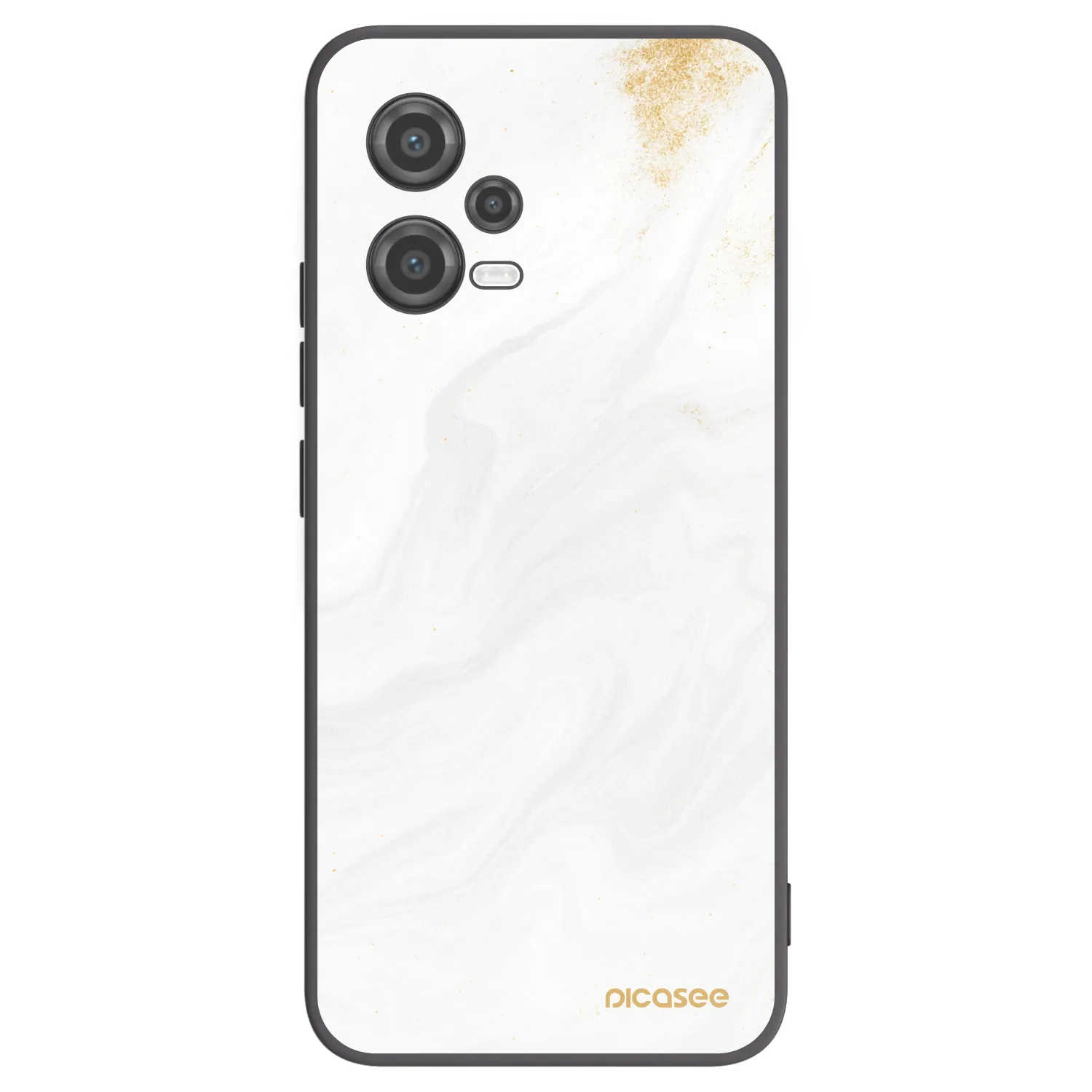 Picasee silikonowe czarne etui na Xiaomi Poco X5 - White