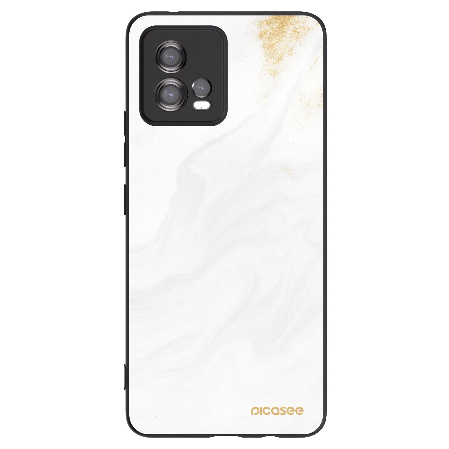Picasee silikonowe czarne etui na Motorola Moto G72 - White