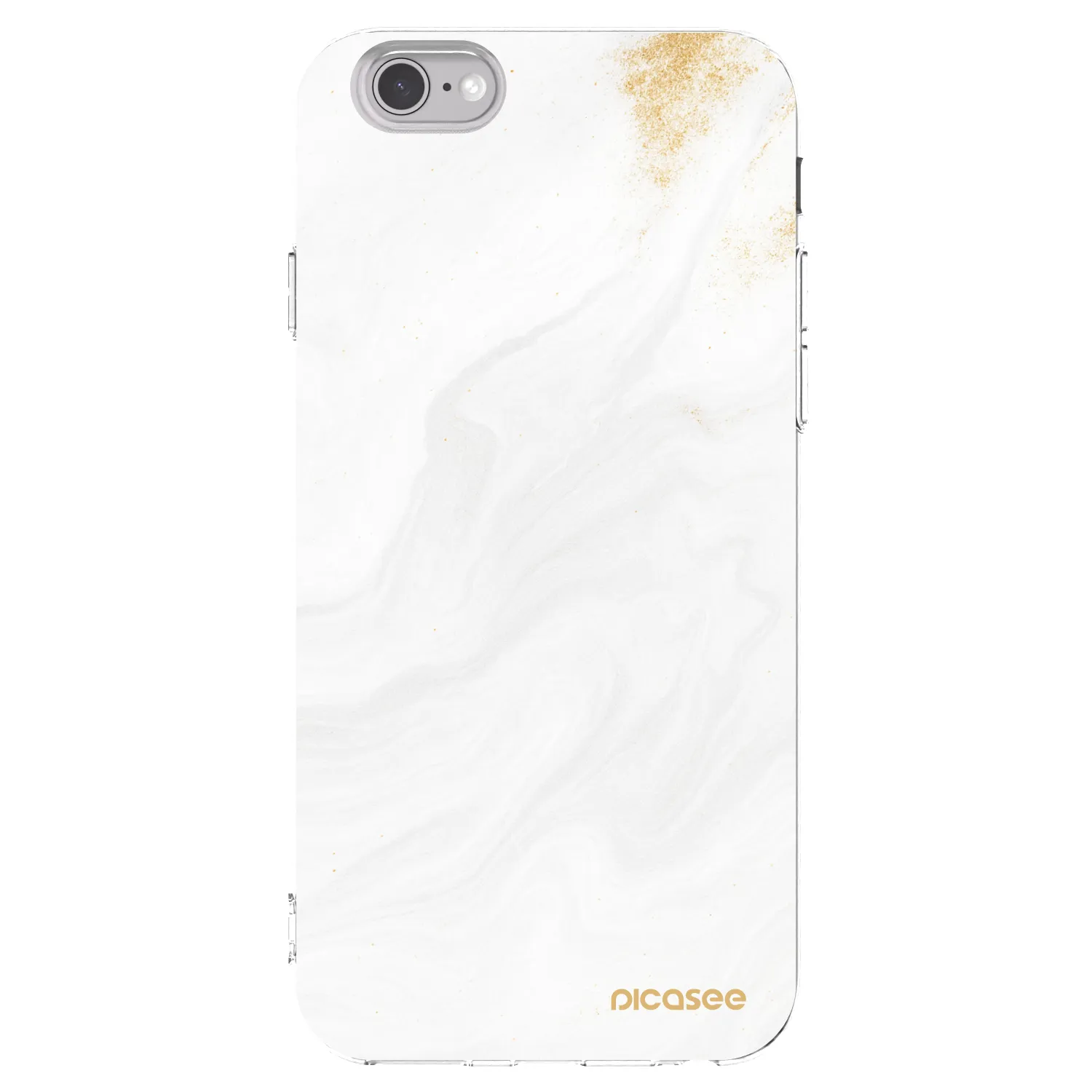 Picasee silikonowe przeźroczyste etui na Apple iPhone 6/6S - White