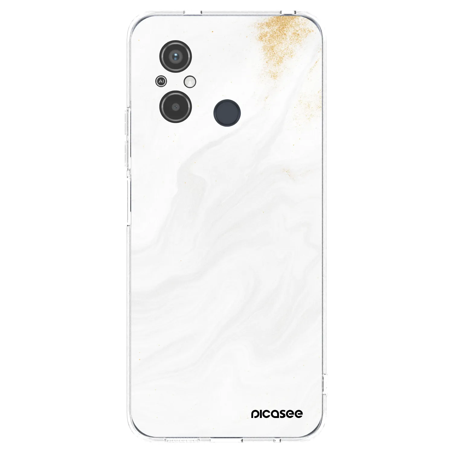 Picasee silikonowe przeźroczyste etui na Xiaomi Redmi 12C - White