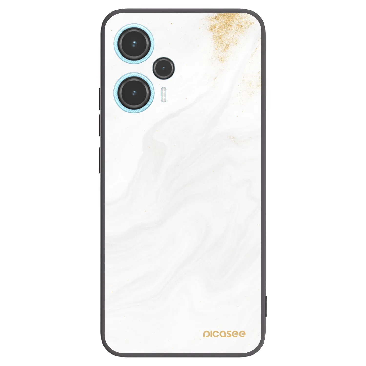 Picasee silikonowe czarne etui na Xiaomi Poco F5 - White
