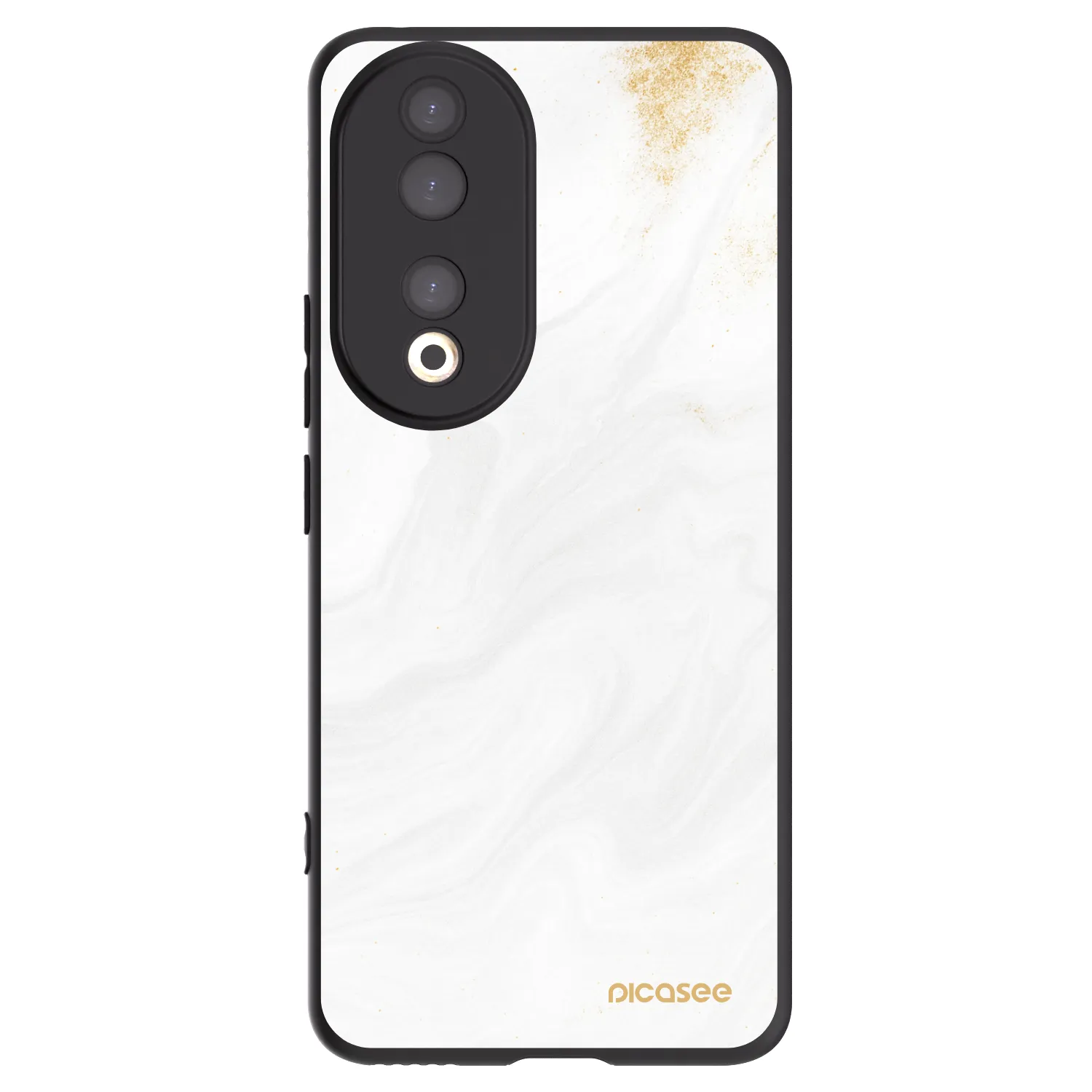 Picasee silikonowe czarne etui na Honor 90 5G - White