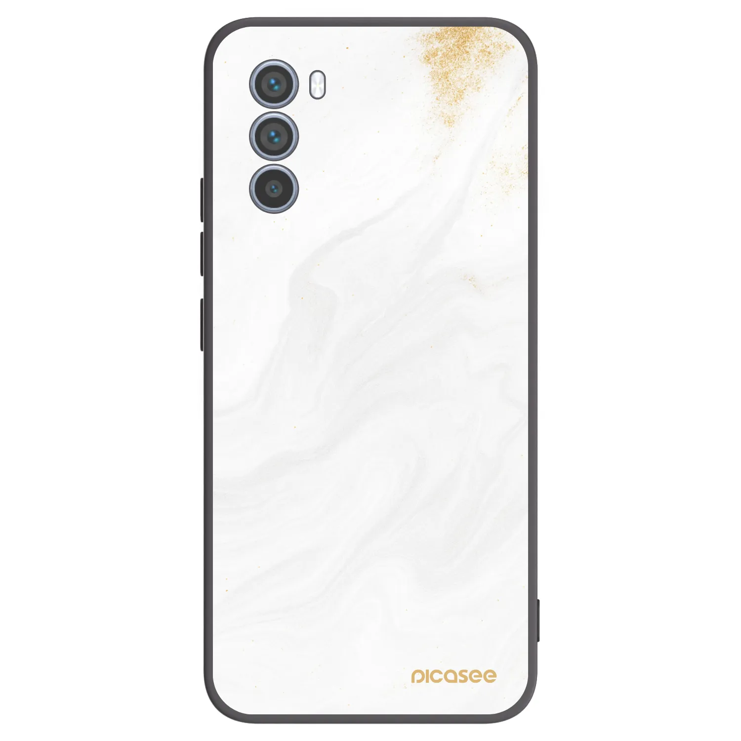 Picasee silikonowe czarne etui na Motorola Moto G62 - White