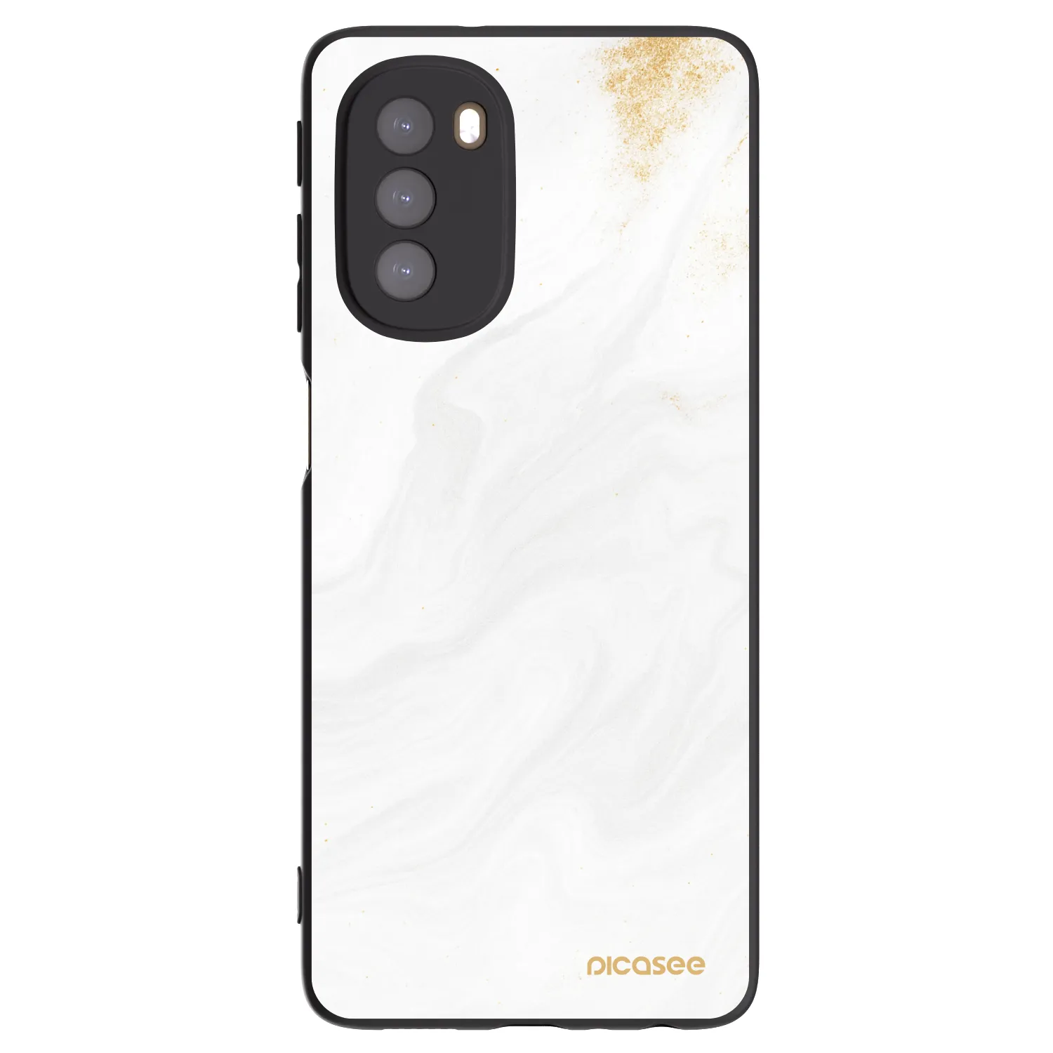 Picasee silikonowe czarne etui na Motorola Moto G51 - White