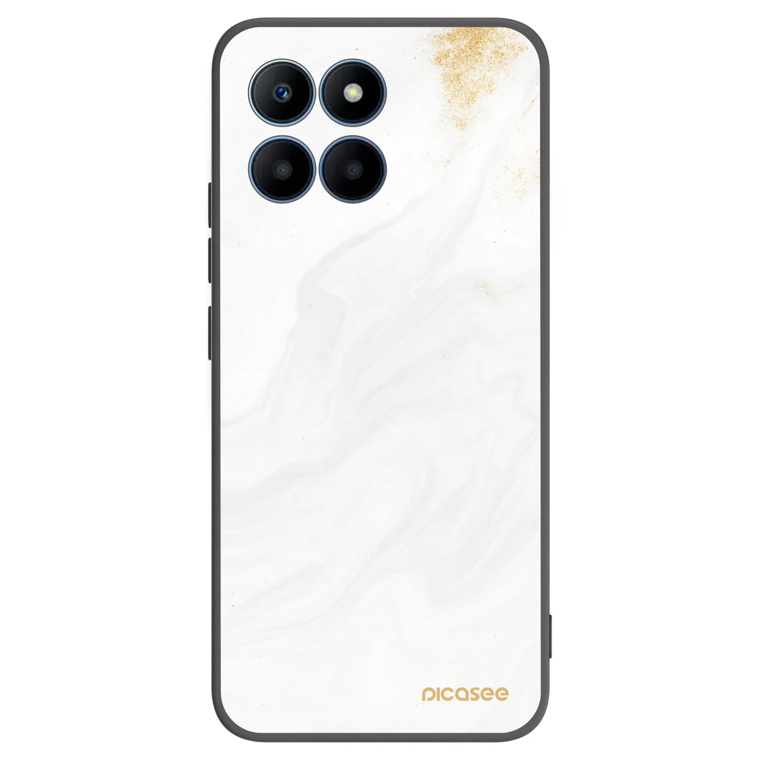 Picasee silikonowe czarne etui na Honor 70 Lite - White