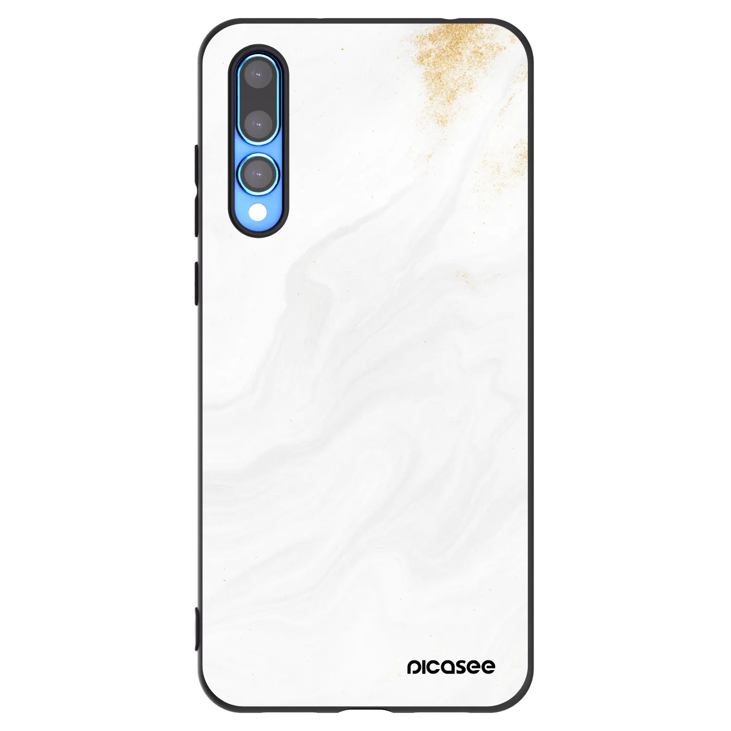 Picasee silikonowe czarne etui na Huawei P20 Pro - White