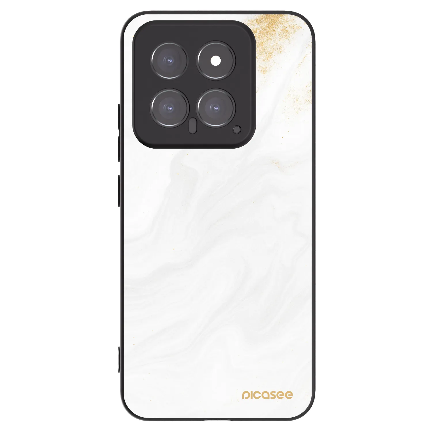 Picasee silikonowe czarne etui na Xiaomi 14 - White