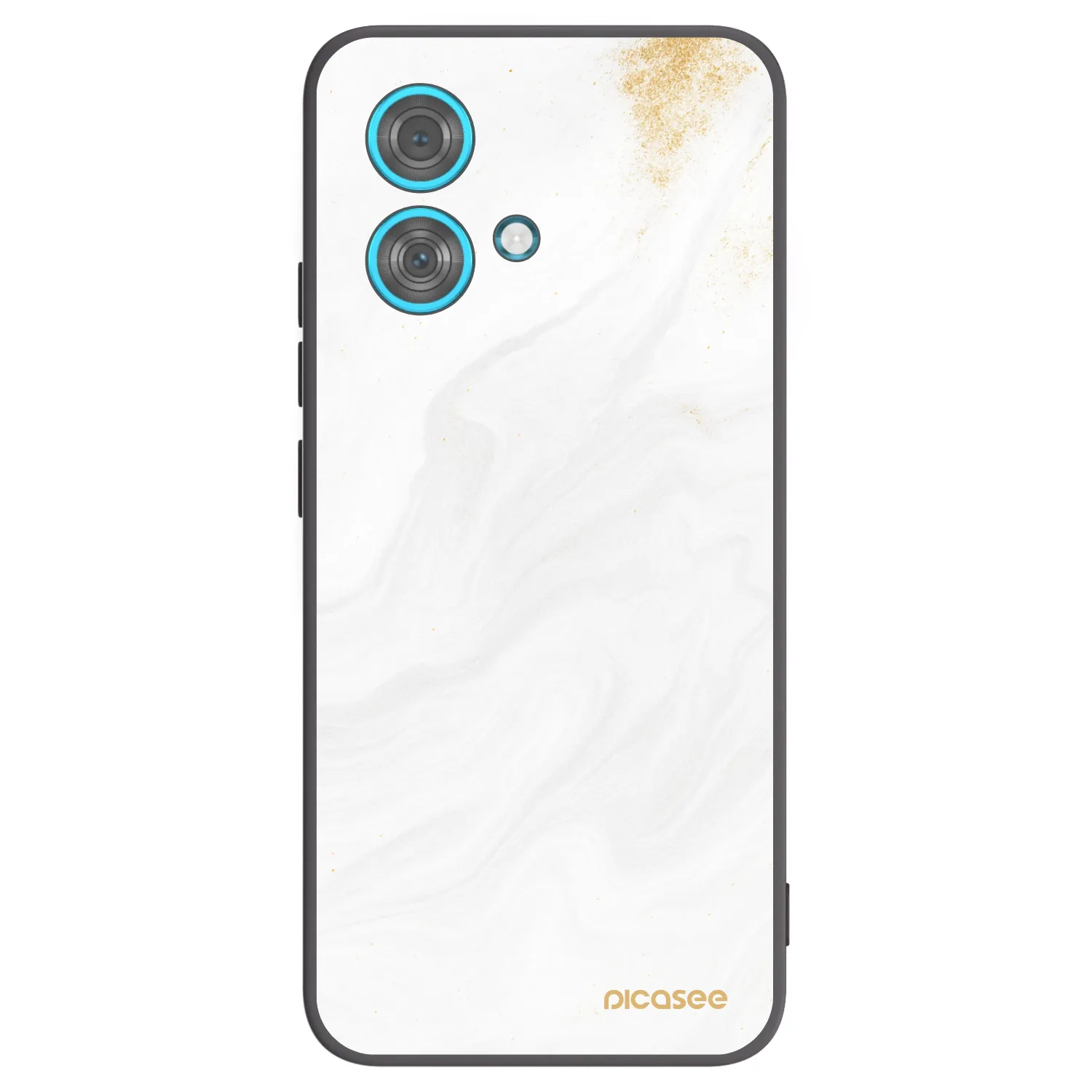 Picasee silikonowe czarne etui na Motorola Edge 40 Neo - White