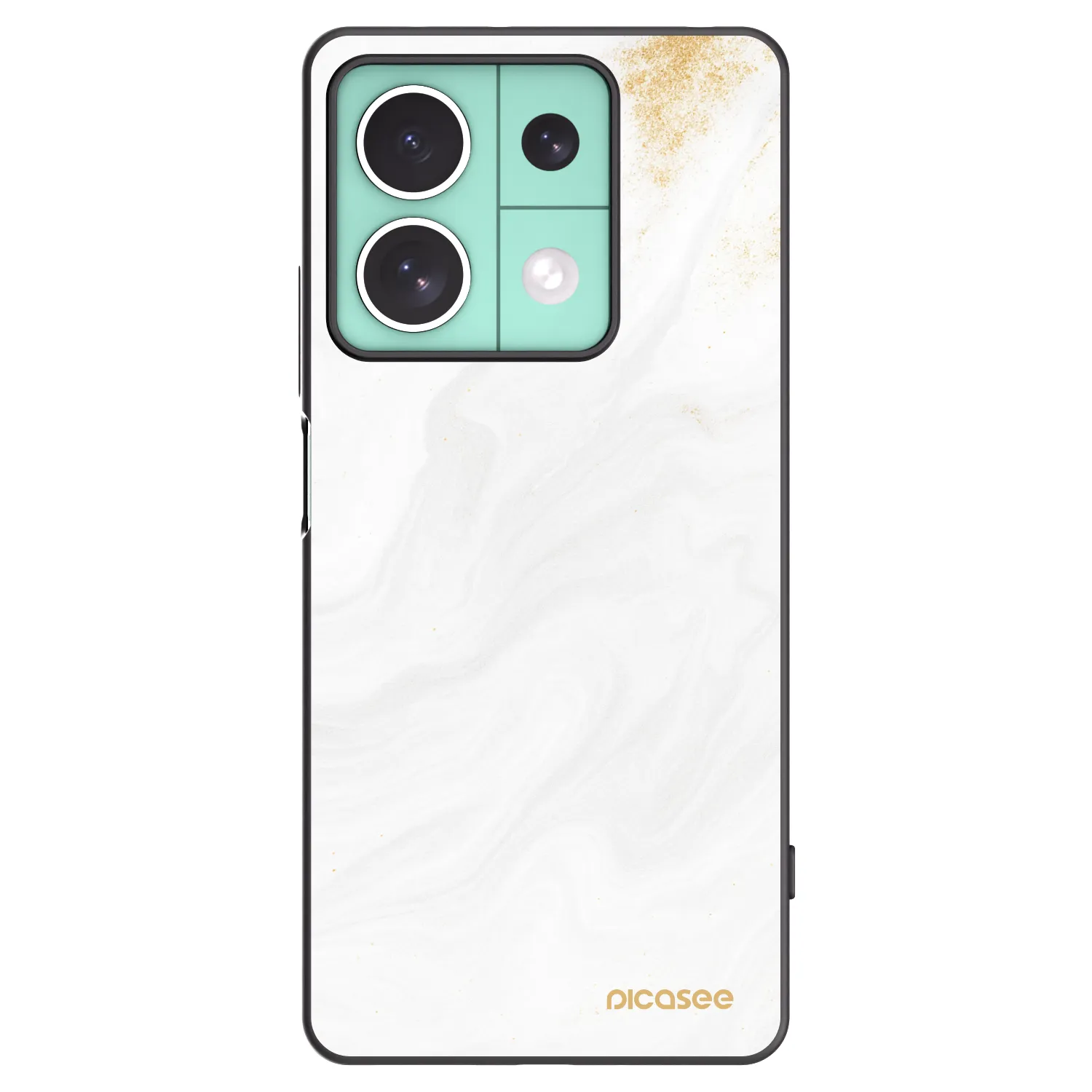 Picasee silikonowe czarne etui na Xiaomi Redmi Note 13 5G - White