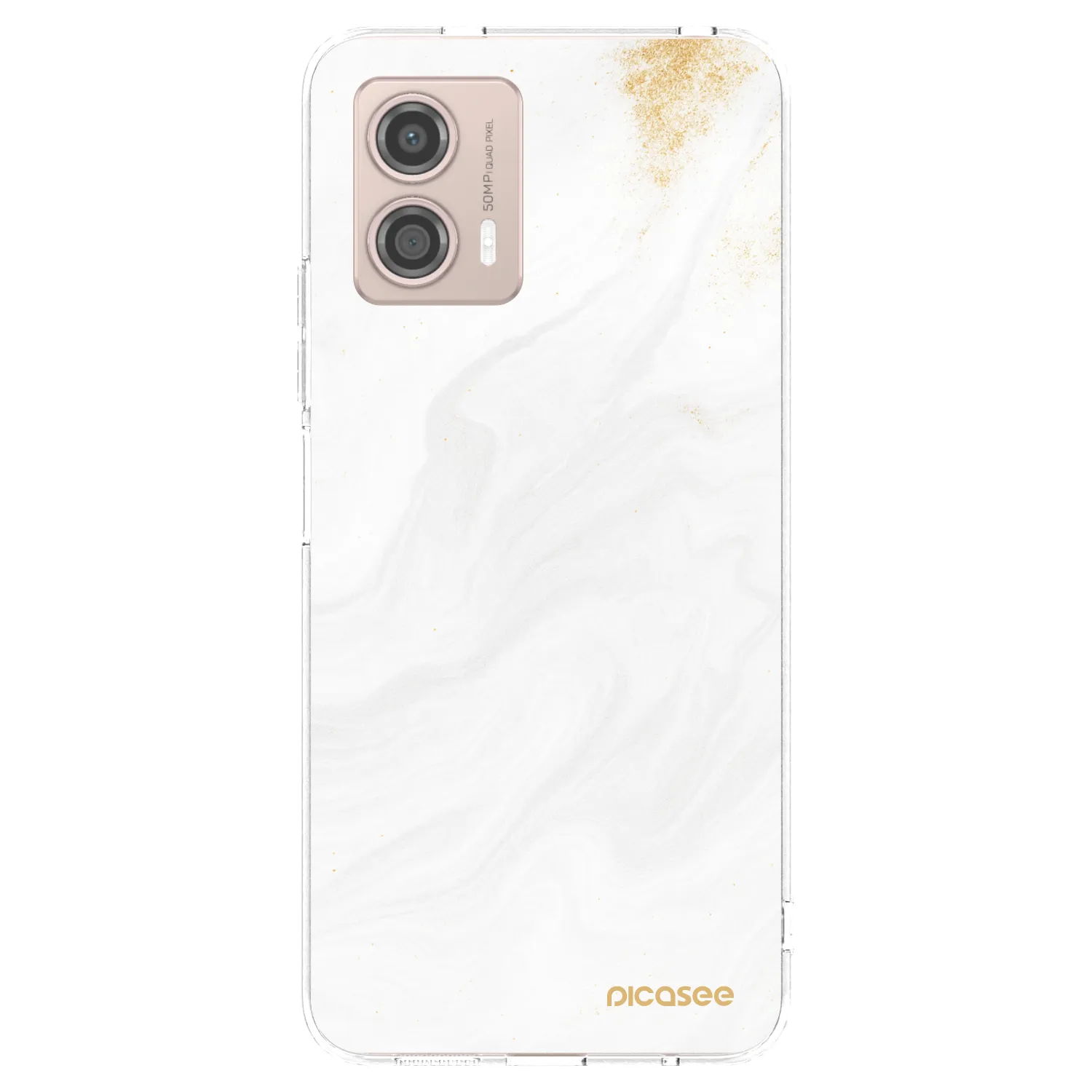 Picasee silikonowe przeźroczyste etui na Motorola Moto G53 5G - White