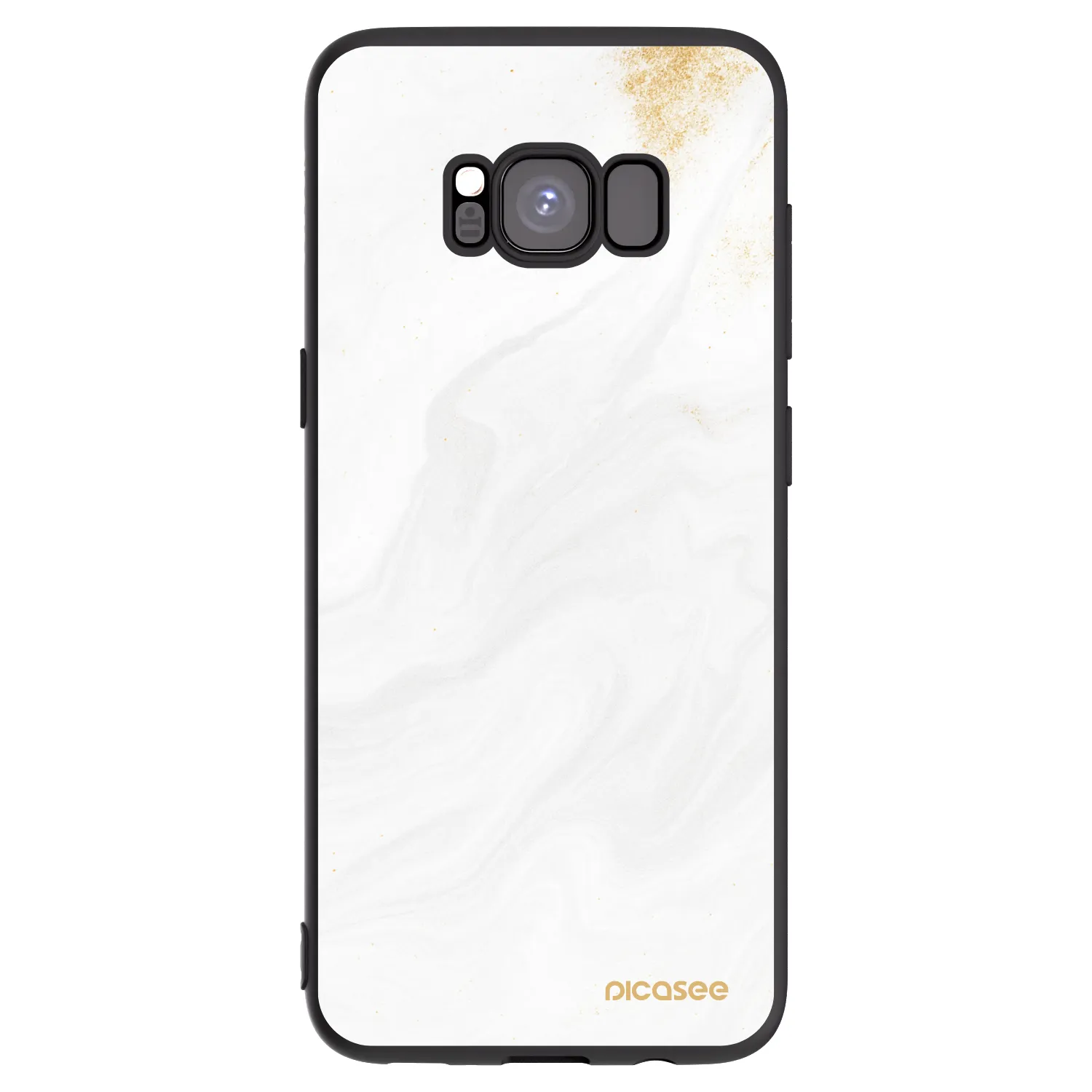 Picasee silikonowe czarne etui na Samsung Galaxy S8 G950F - White
