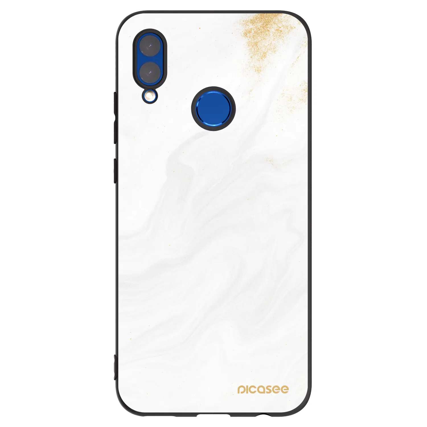 Picasee silikonowe czarne etui na Honor 10 Lite - White