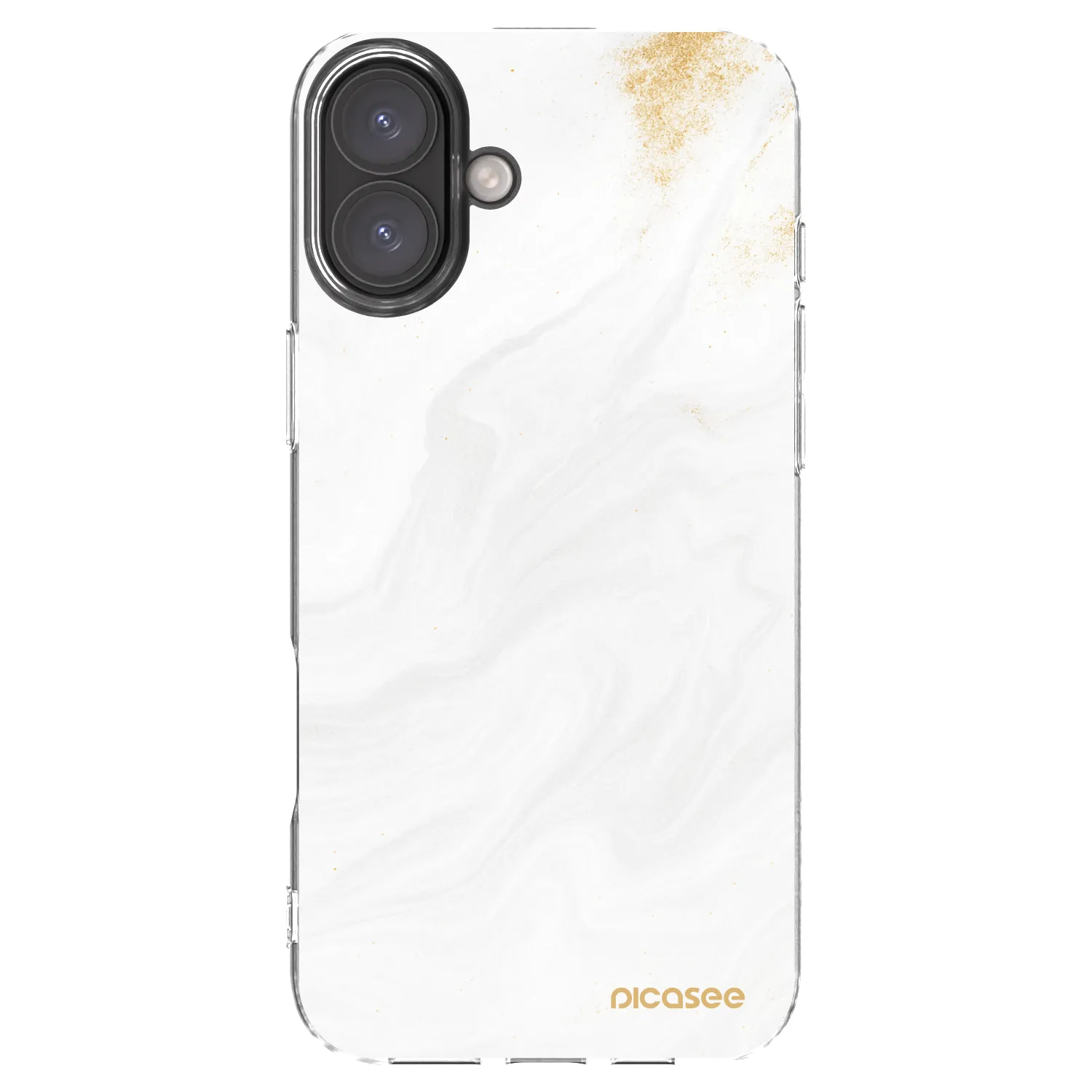 Picasee silikonowe przeźroczyste etui na Apple iPhone 16 Plus - White