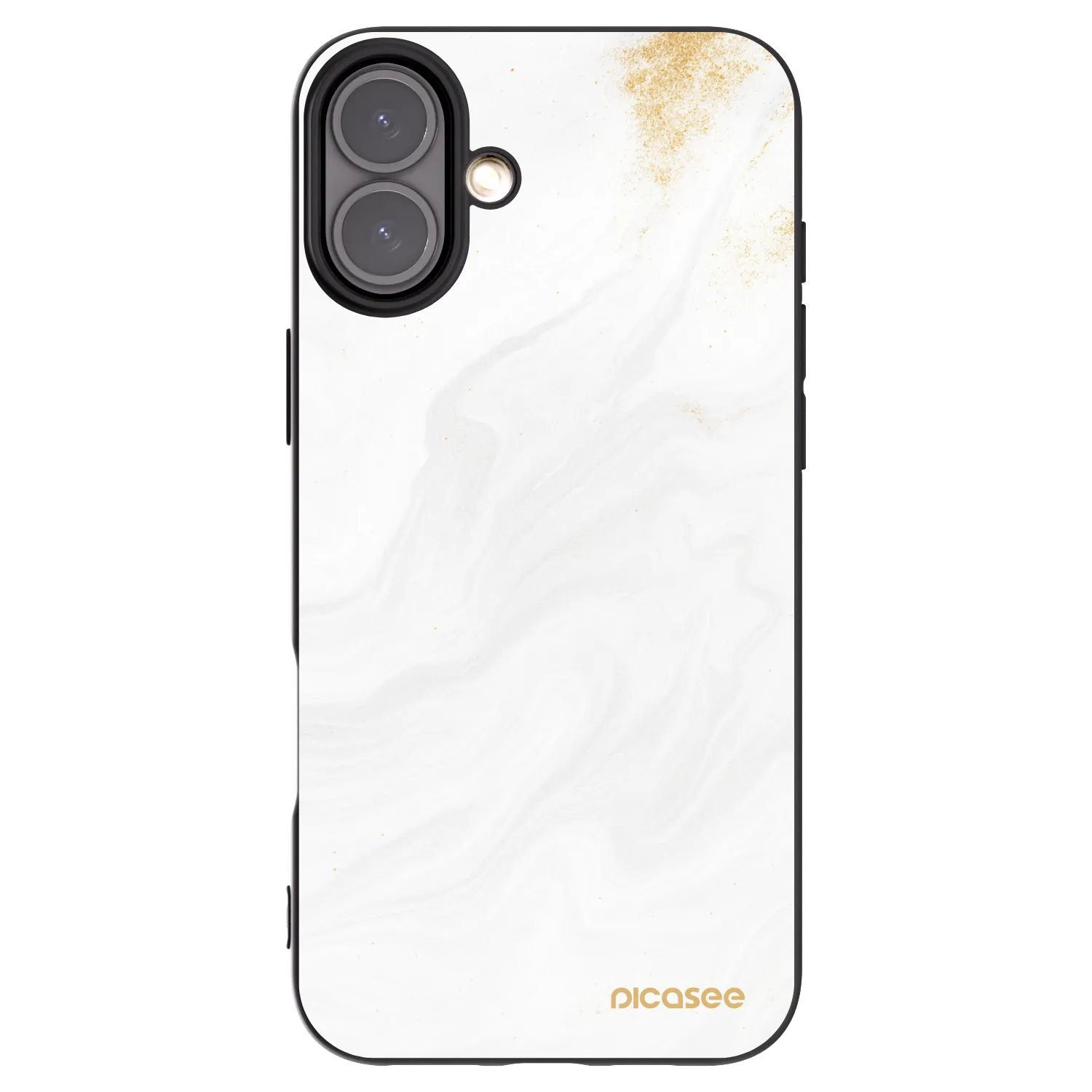 Picasee silikonowe czarne etui na Apple iPhone 16 Plus - White