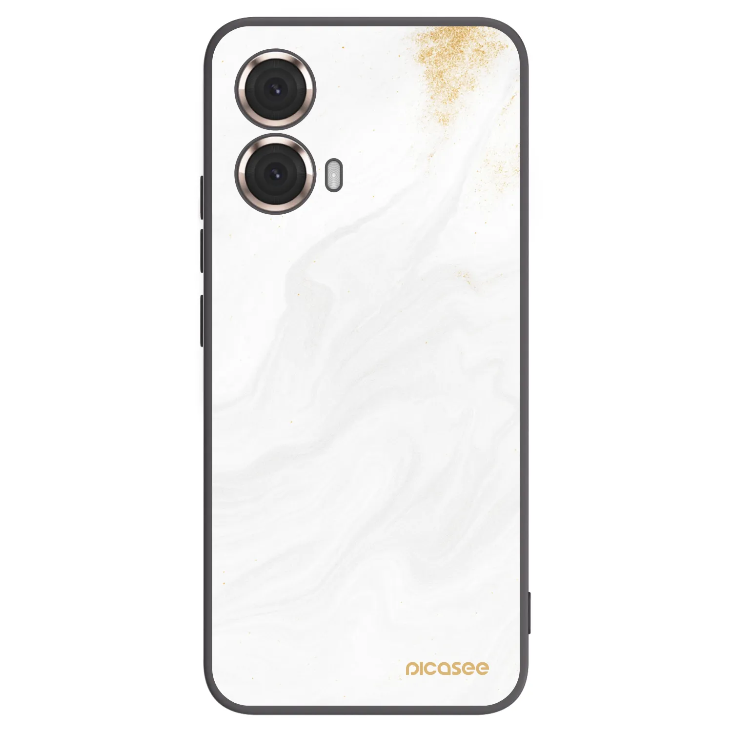 Picasee silikonowe czarne etui na Motorola Moto G85 - White