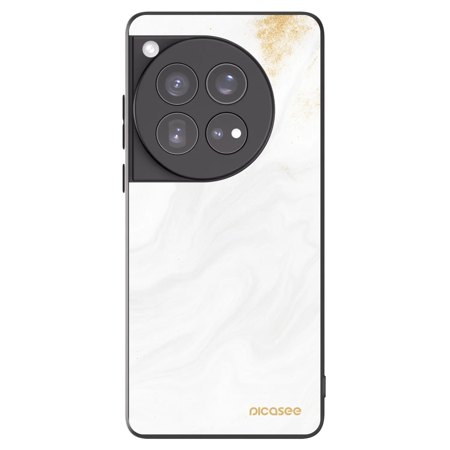 Picasee silikonowe czarne etui na OnePlus 12 5G - White