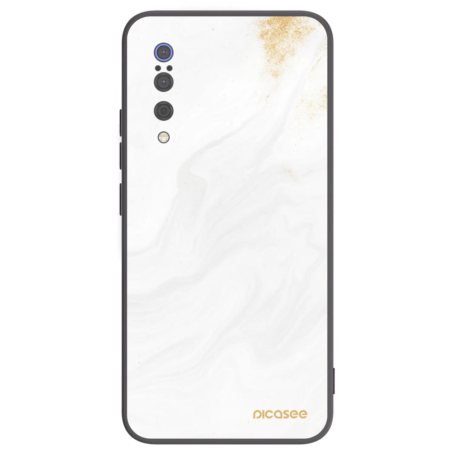 Picasee silikonowe czarne etui na Xiaomi Mi 9 - White