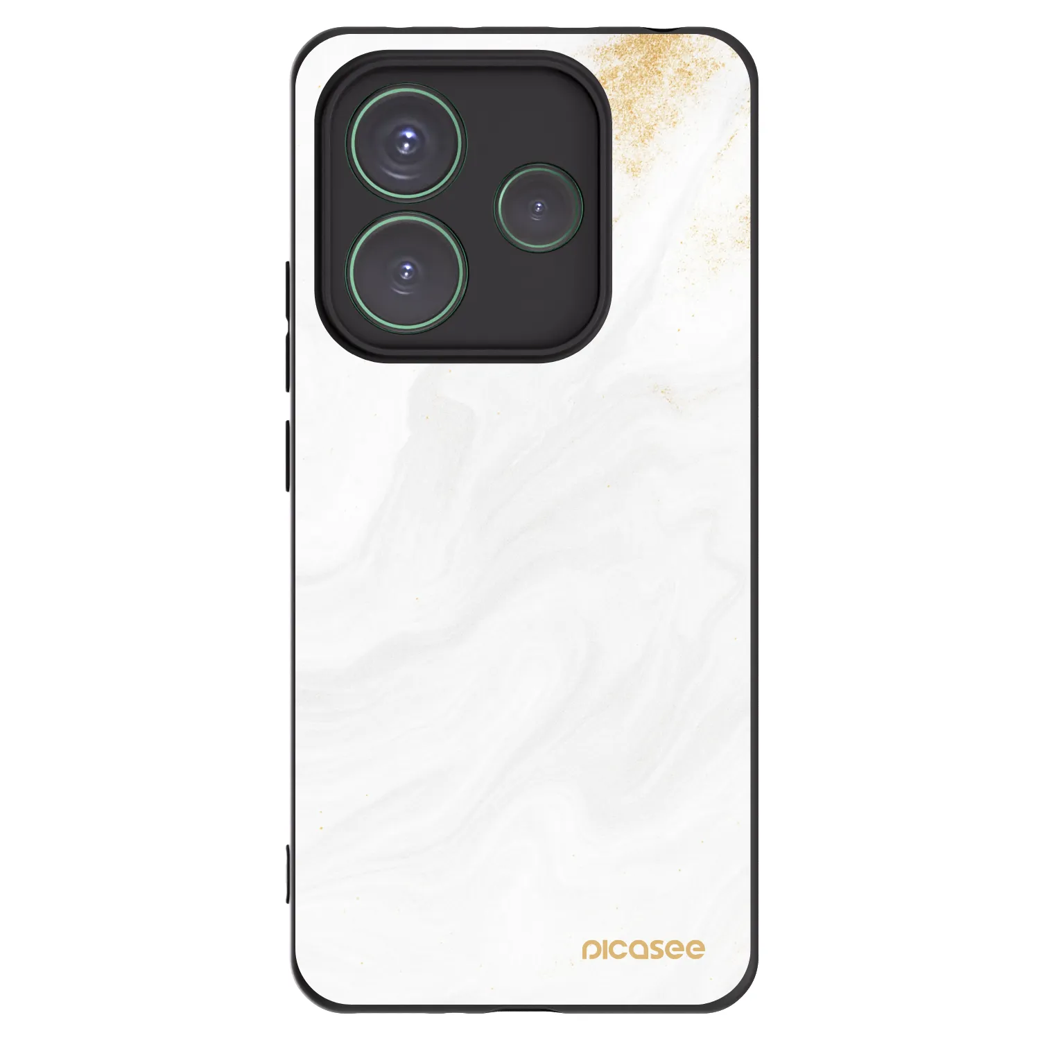 Picasee silikonowe czarne etui na Xiaomi Redmi Note 14 5G - White
