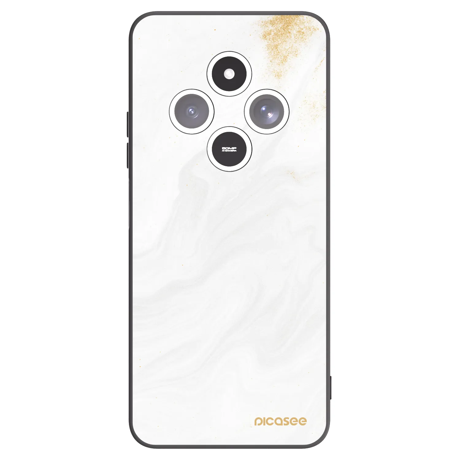 Picasee silikonowe czarne etui na Xiaomi Redmi 14C - White