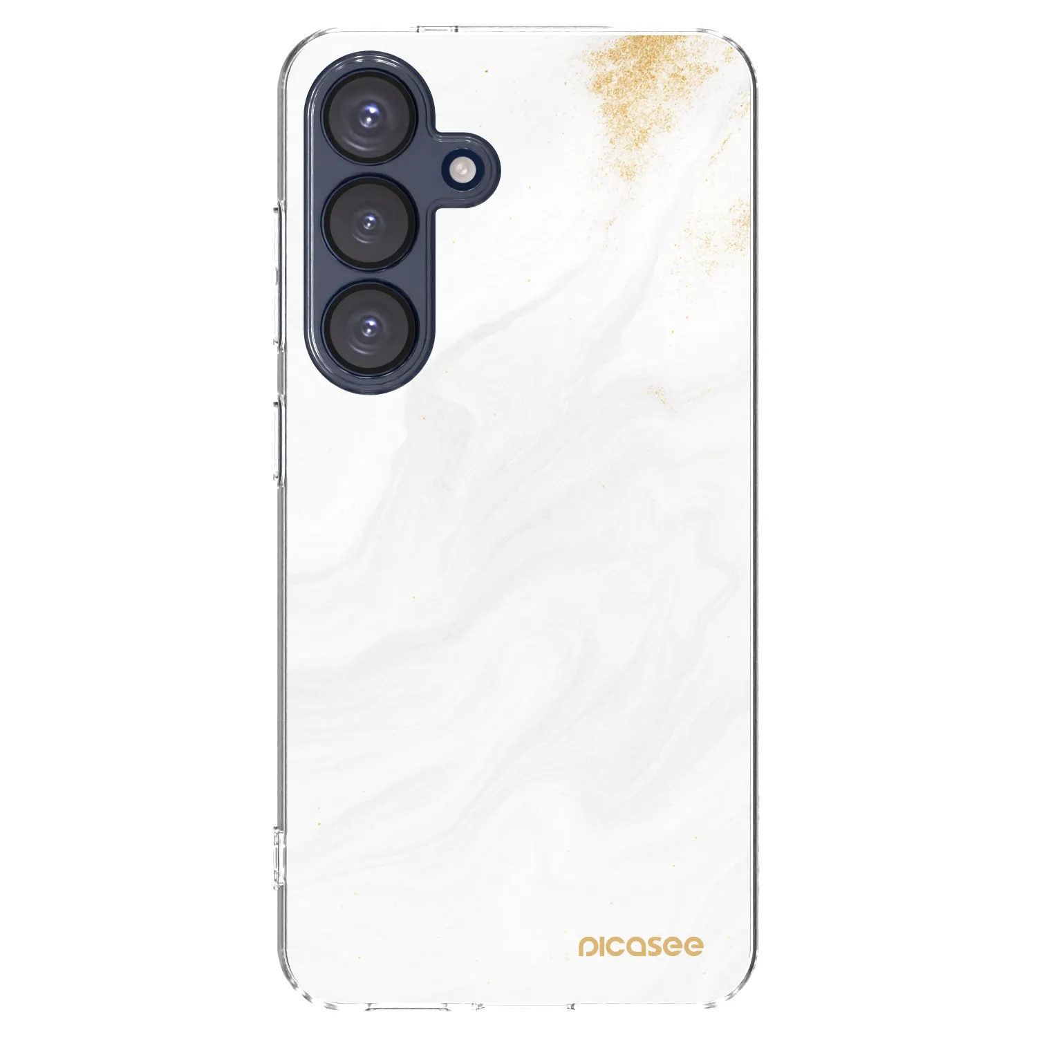 Picasee silikonowe przeźroczyste etui na Samsung Galaxy S25 5G - White