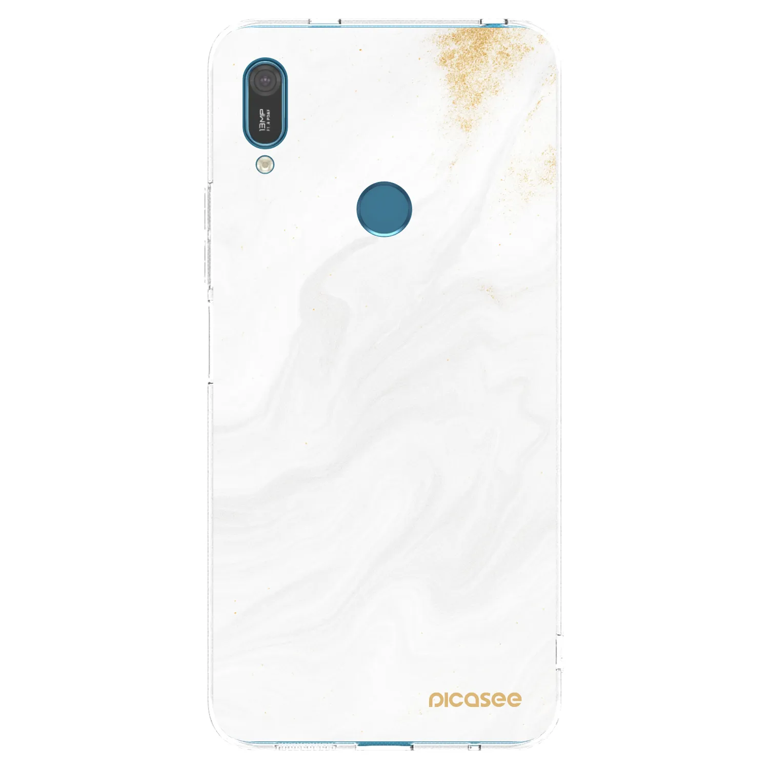 Picasee silikonowe przeźroczyste etui na Huawei Y7 2019 - White