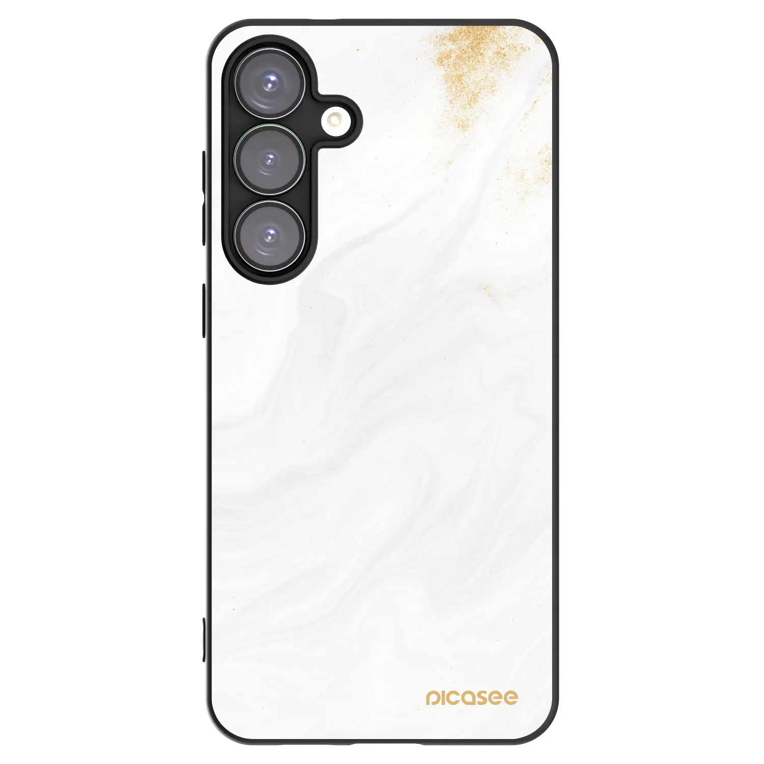 Picasee silikonowe czarne etui na Samsung Galaxy S25+ 5G - White