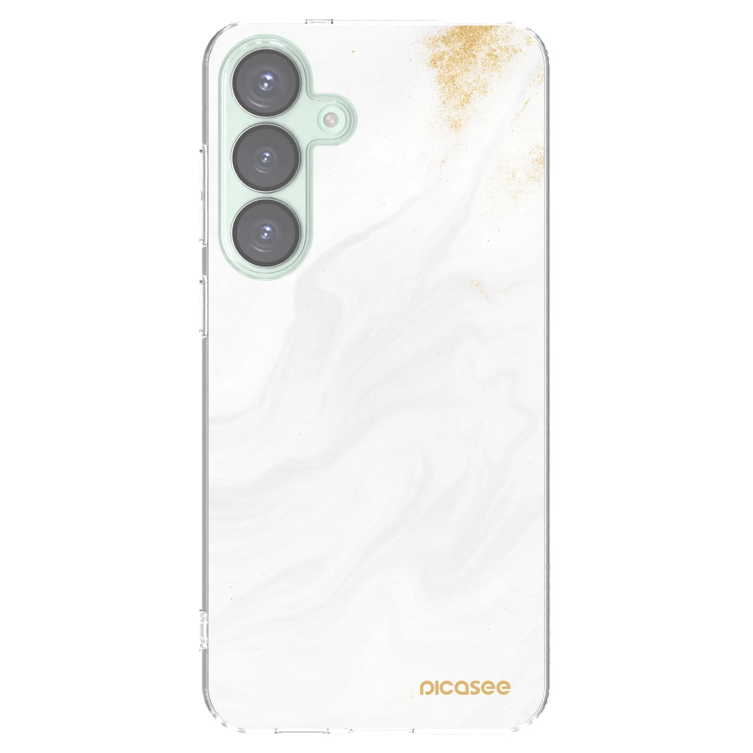 Picasee silikonowe przeźroczyste etui na Samsung Galaxy S25+ 5G - White