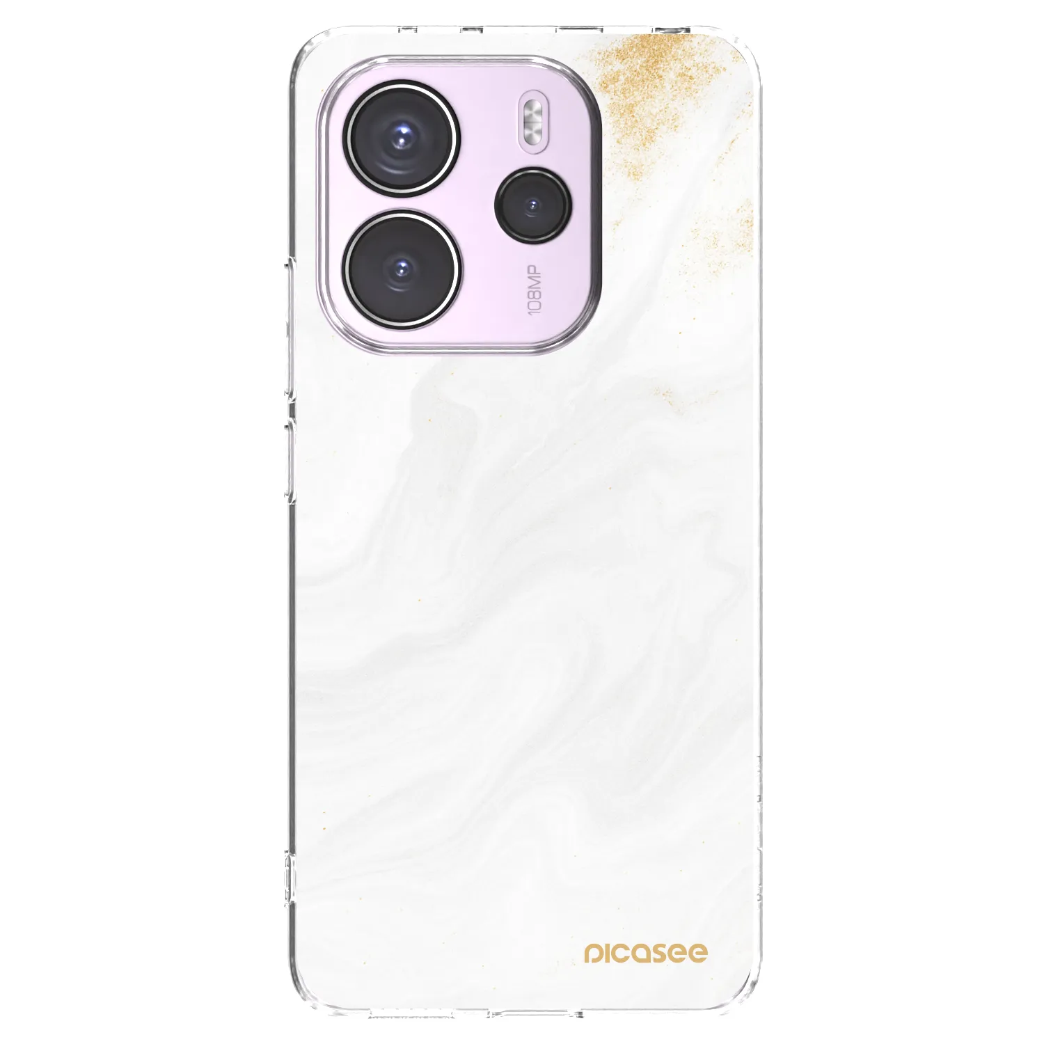 Picasee silikonowe przeźroczyste etui na Xiaomi Redmi Note 14 4G - White
